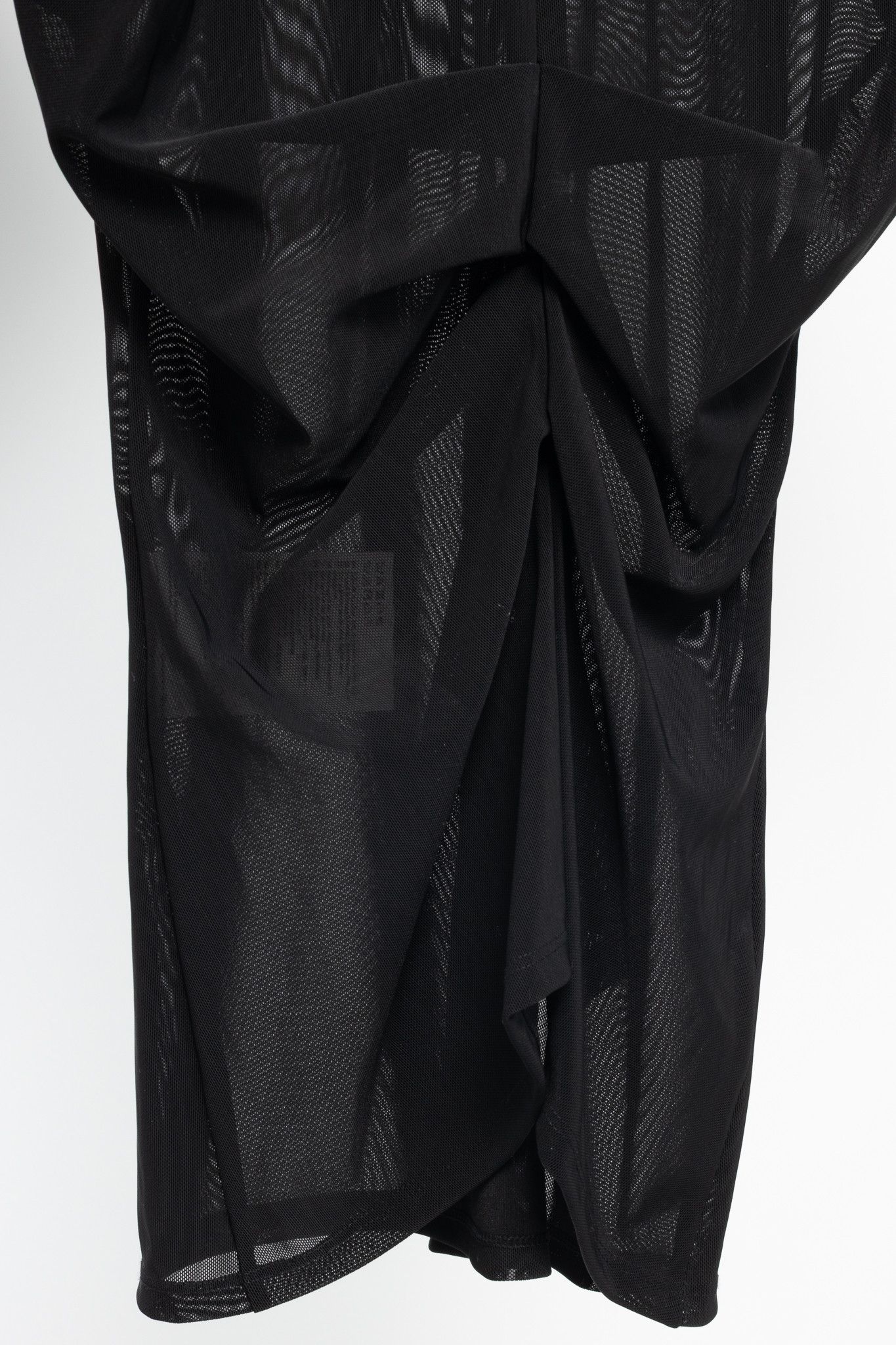 Acne Studios Acne Studios AW24 Black Ruched Mesh T-Shirt Size S / US 4 / IT 40 - 7 Thumbnail