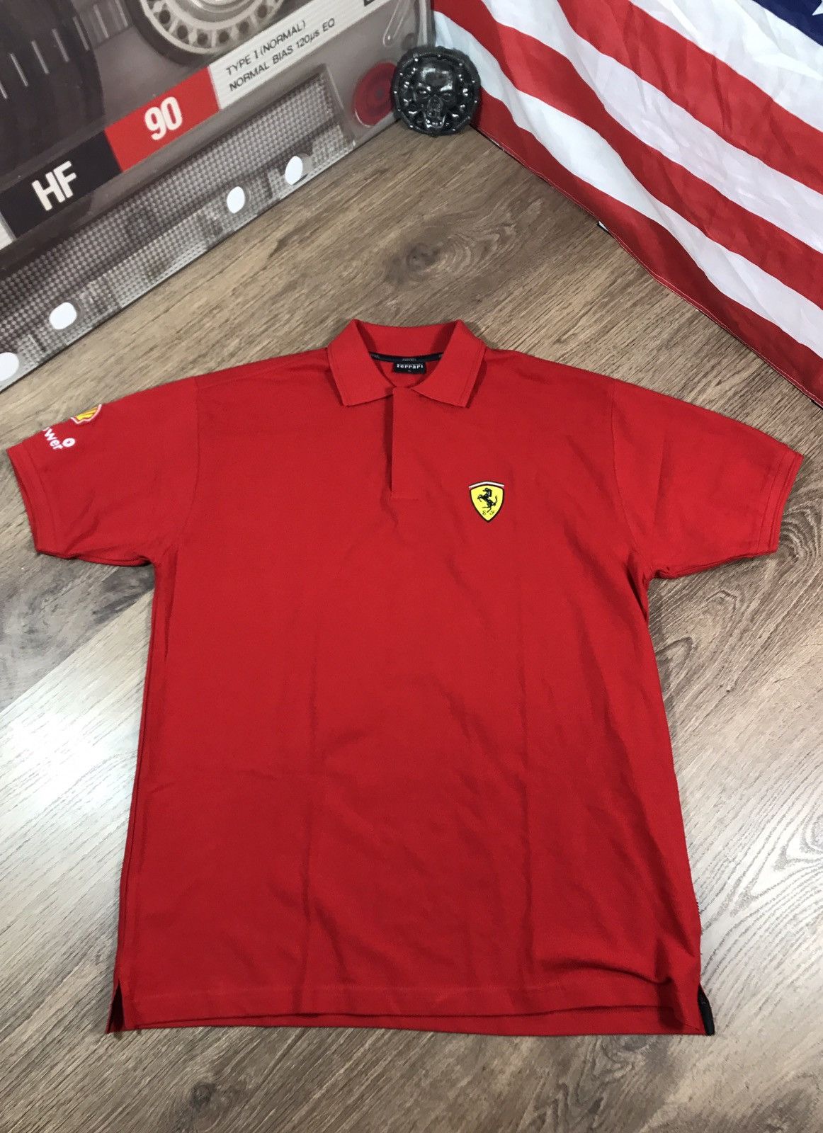 Ferrari × Vintage Ferrari Polo Shirt Size XL Size US XL / EU 56 / 4 - 2 Thumbnail