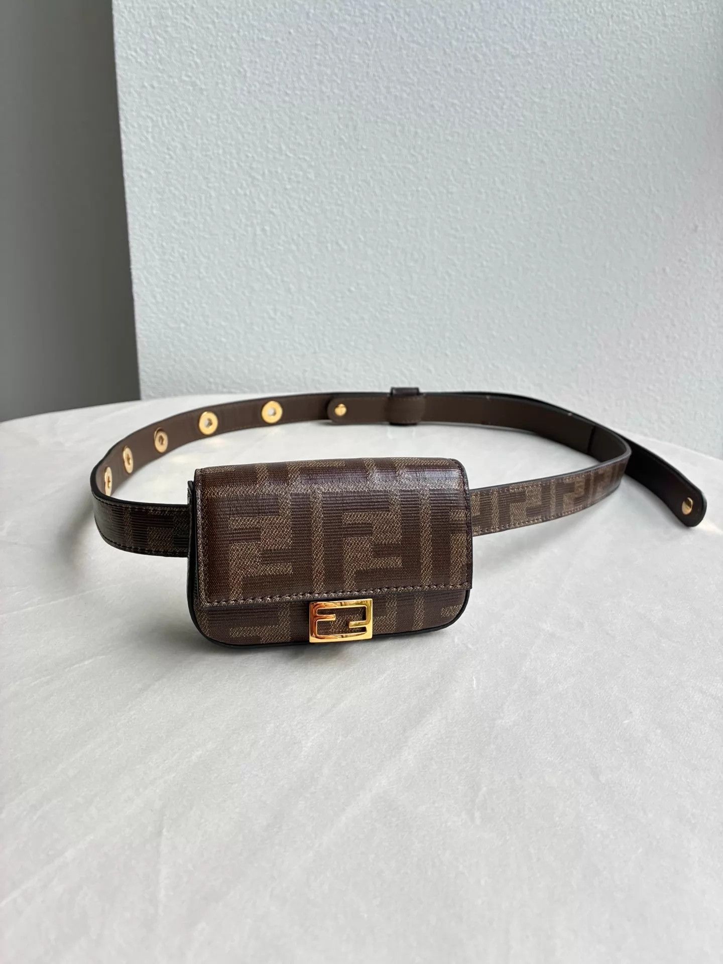 Fendi Fendi Baguette mini FF print waist bag Size ONE SIZE - 2 Thumbnail