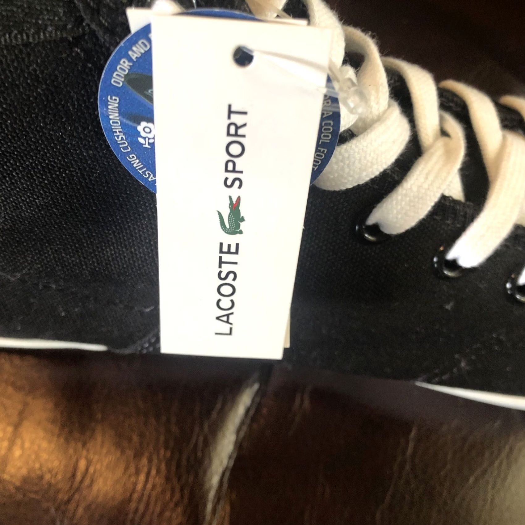 Lacoste LACOSTE SPORT Sneakers Men's 9 Black White Canvas Skate High Top New With Tags Size US M / EU 48-50 / 2 - 4 Thumbnail