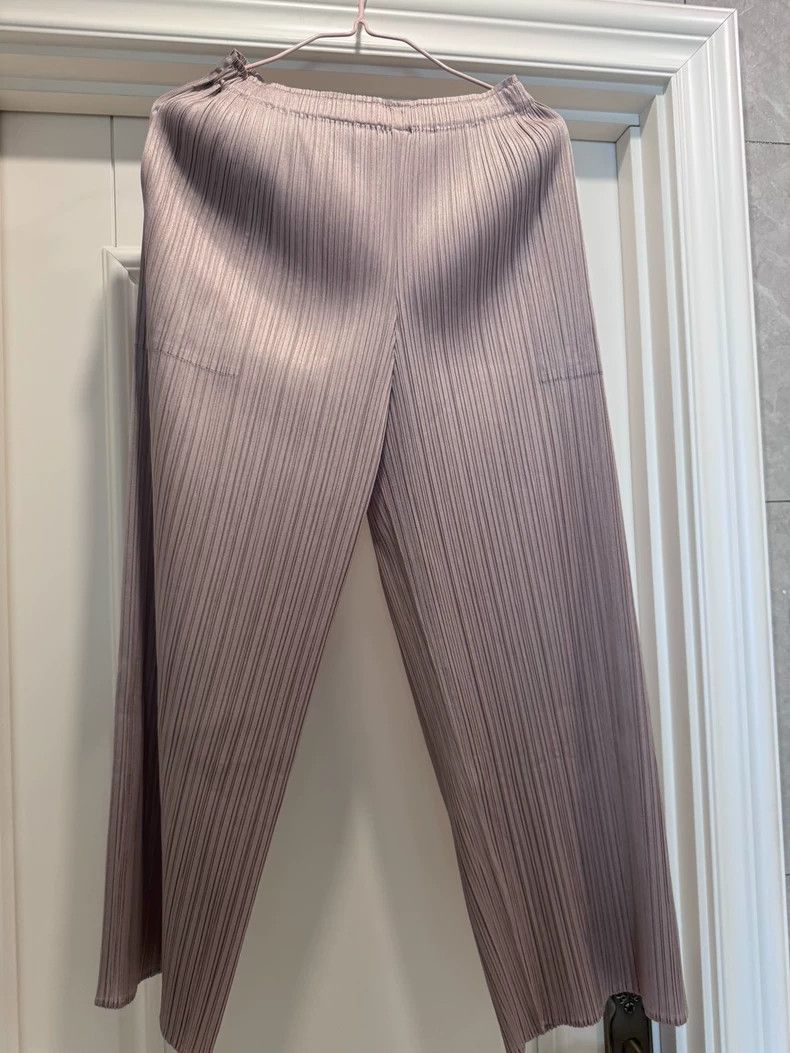 Issey Miyake Issey Miyake Pleated Wide-Leg Trousers - dmc Size 26" / US 2 / IT 38 - 1 Thumbnail