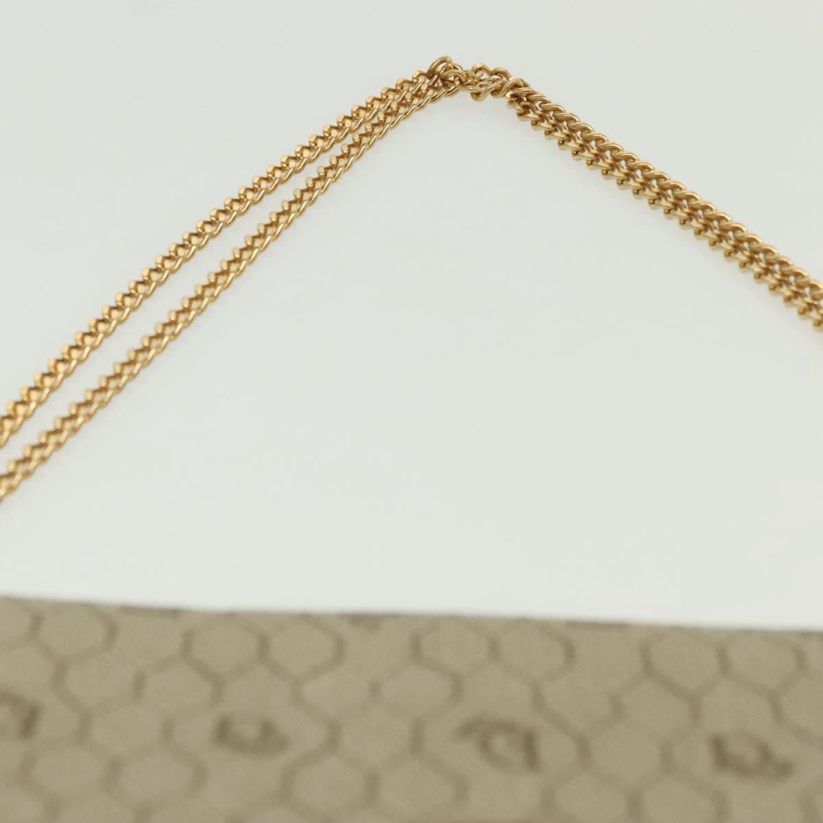 Dior DIOR Honeycomb Canvas Chain Shoulder Bag Pvc Beige Gold Size ONE SIZE - 8 Thumbnail