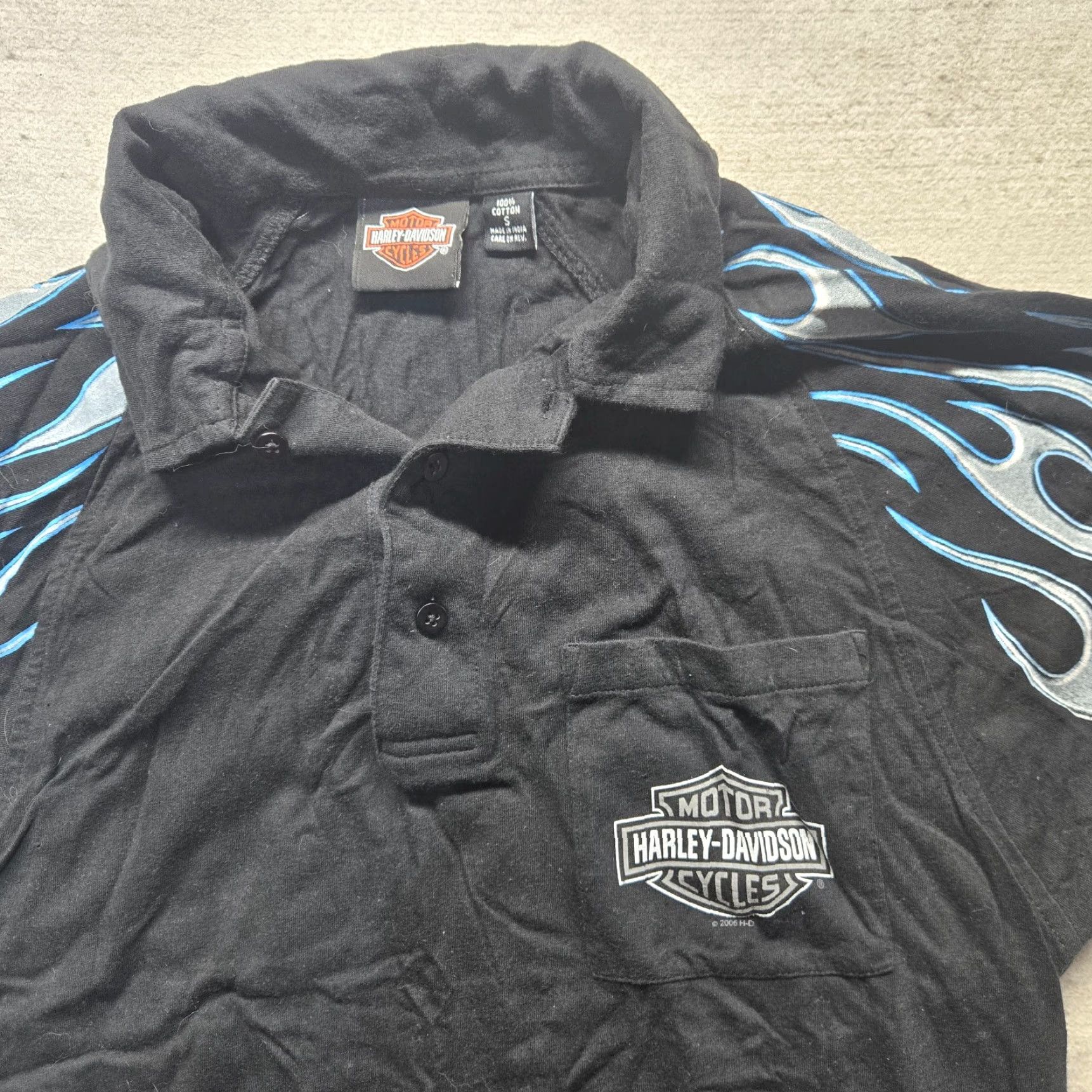 Gildan Gildan Heavy Cotton Shirt Men Black Polo Adult S Small Beach Motorcycle Bike Week Daytona Florida 2020s Logo Size US S / EU 44-46 / 1 - 3 Thumbnail