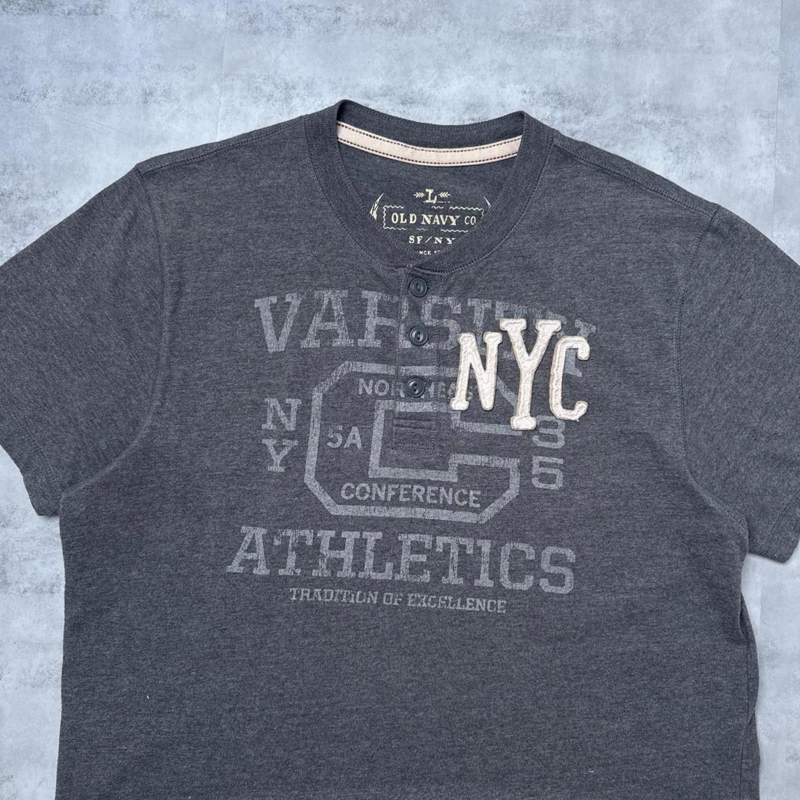Old Navy Y2K Old Navy Grunge 00s Gray T shirt Size US L / EU 52-54 / 3 - 2 Thumbnail