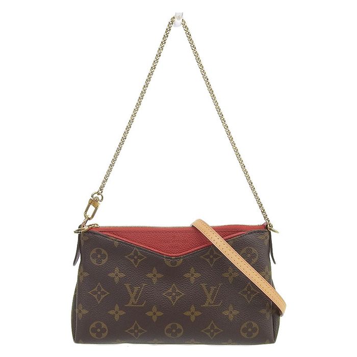 Louis Vuitton Pallas Clutch 2way Bag, Monogram