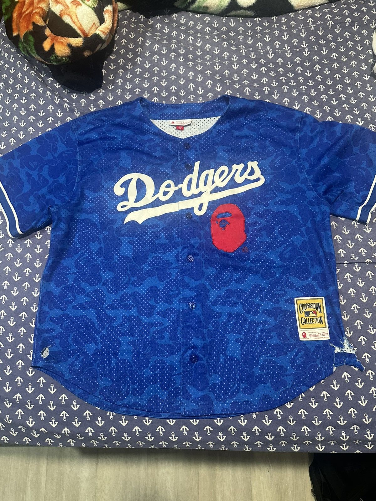 Bape dodgers jersey online