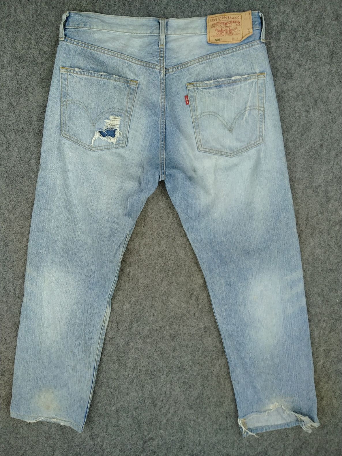 Levi's Blue Wash Vintage Levi's 501 Jeans 34x29.5 Denim -JN861 Size US 34 / EU 50 - 2 Thumbnail