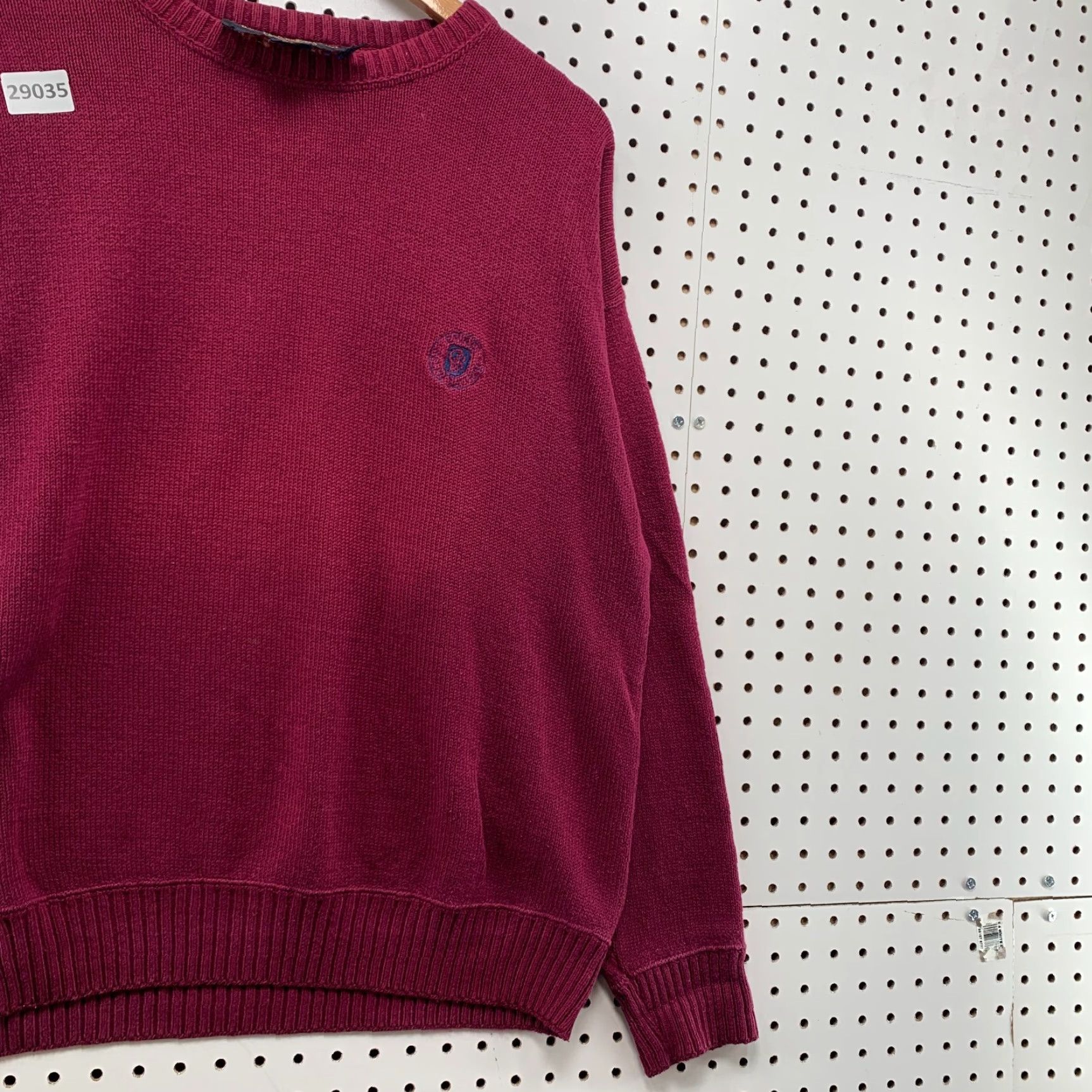 Ralph Lauren VINTAGE Ralph Lauren CHAPS Knit Sweater Mens Large Burgundy Crest 24x26.5 USA Size US L / EU 52-54 / 3 - 4 Thumbnail