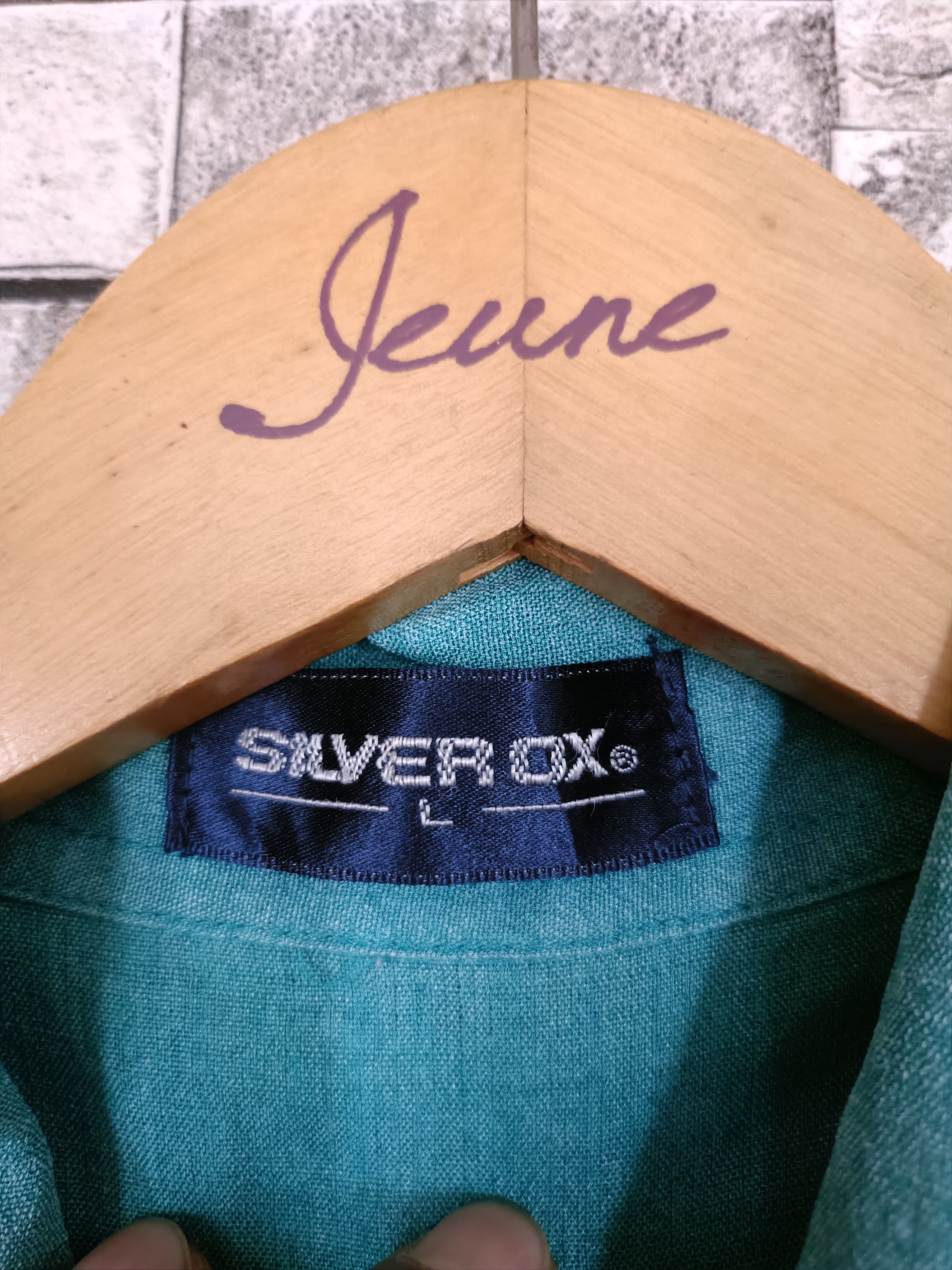 Vintage Vintage silverox japan knit boxy polo shirt Size US L / EU 52-54 / 3 - 6 Thumbnail