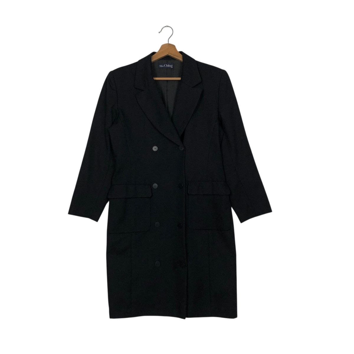 Chloe 🔥VINTAGE LONG COAT DOUBLE BREAST MISS CHLOE Size S / US 4 / IT 40 - 3 Thumbnail