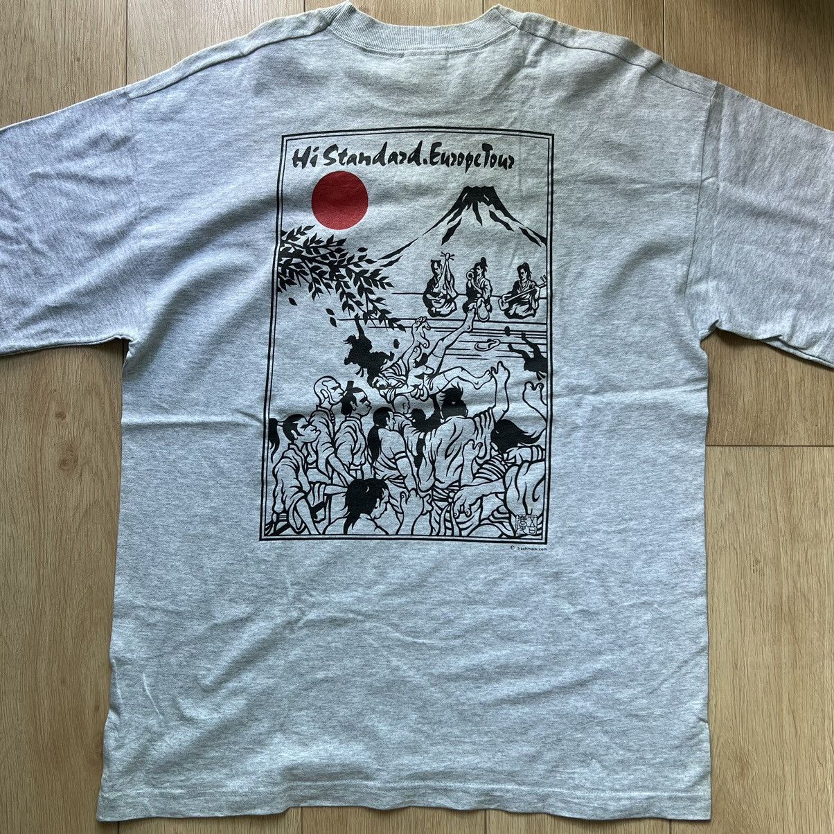 image of Band Tees x Vintage Hi Standart Europe Tour Vintage Tshirt in Grey, Men's (Size Large)