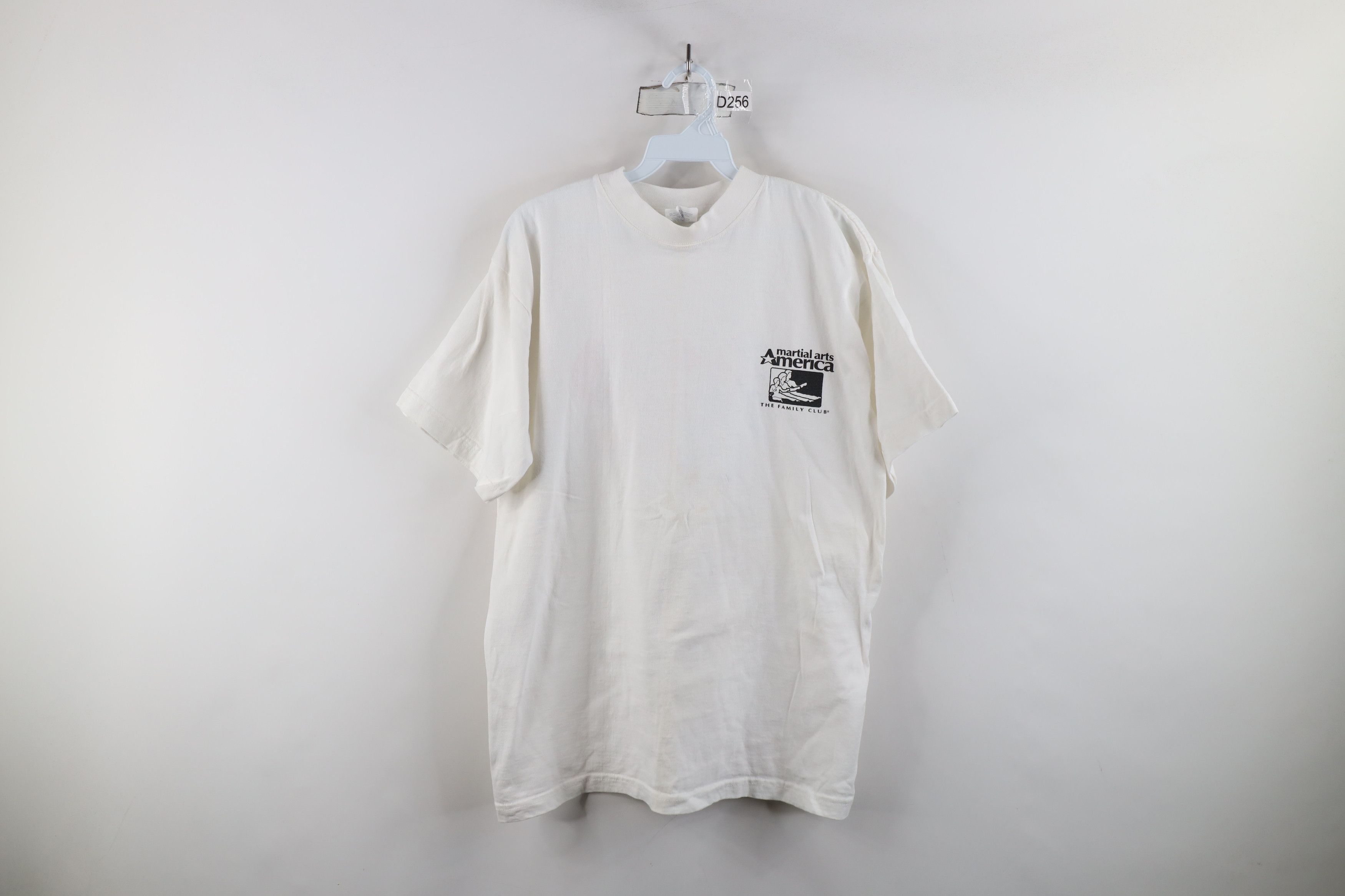 Vintage Vintage 90s Martial Arts America Jiu Jitsu T-Shirt White Size US M / EU 48-50 / 2 - 1 Thumbnail