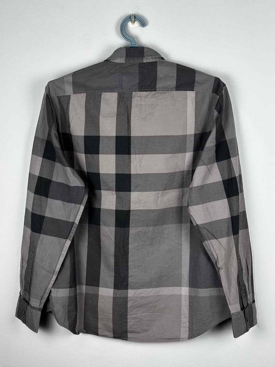 Burberry Luxury Burberry Nova Check Dark Long Sleeve Shirt Size US L / EU 52-54 / 3 - 10 Thumbnail