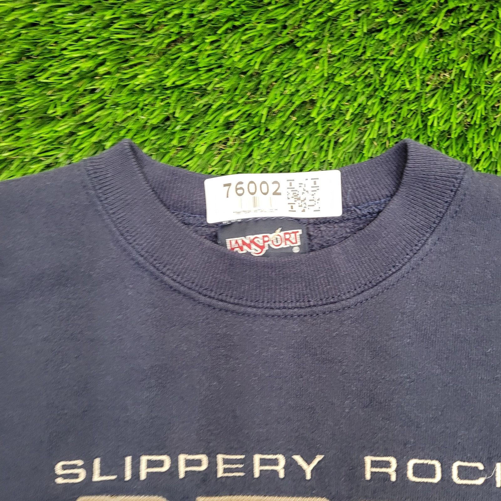 Jansport Vintage SRU University Sweatshirt Large 23x28 Navy-Blue USA Size US L / EU 52-54 / 3 - 14 Thumbnail
