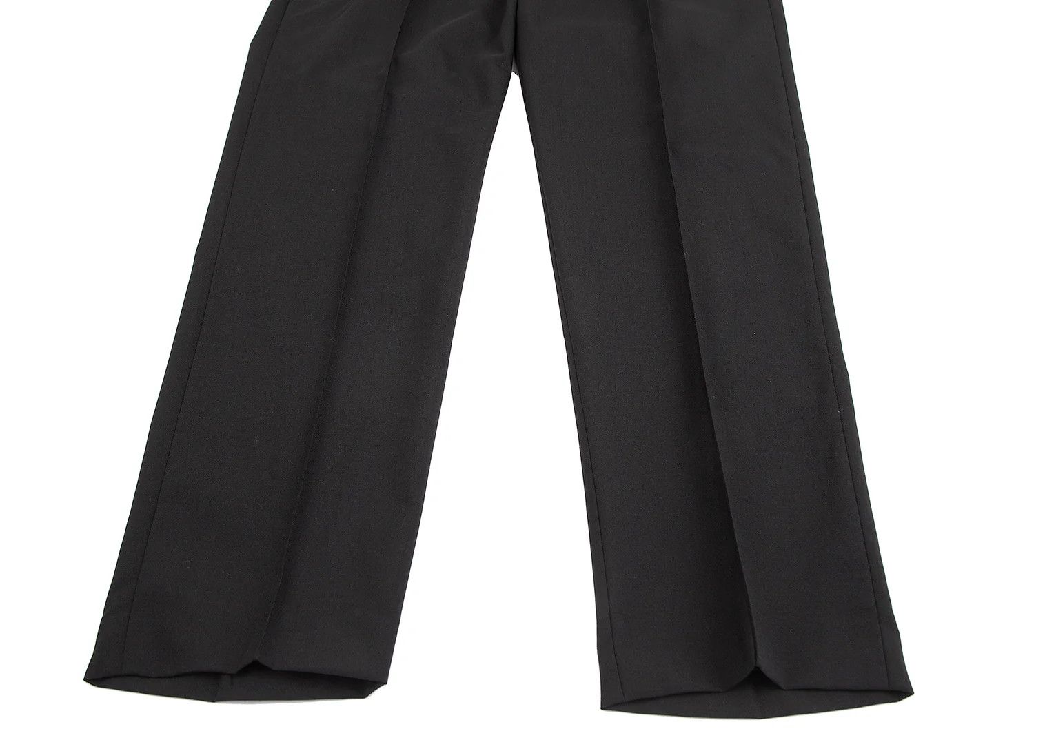 Emporio Armani Wool Blend Stretch Center Tuck Pants in Black Size 54 Size US 36 / EU 52 - 6 Thumbnail