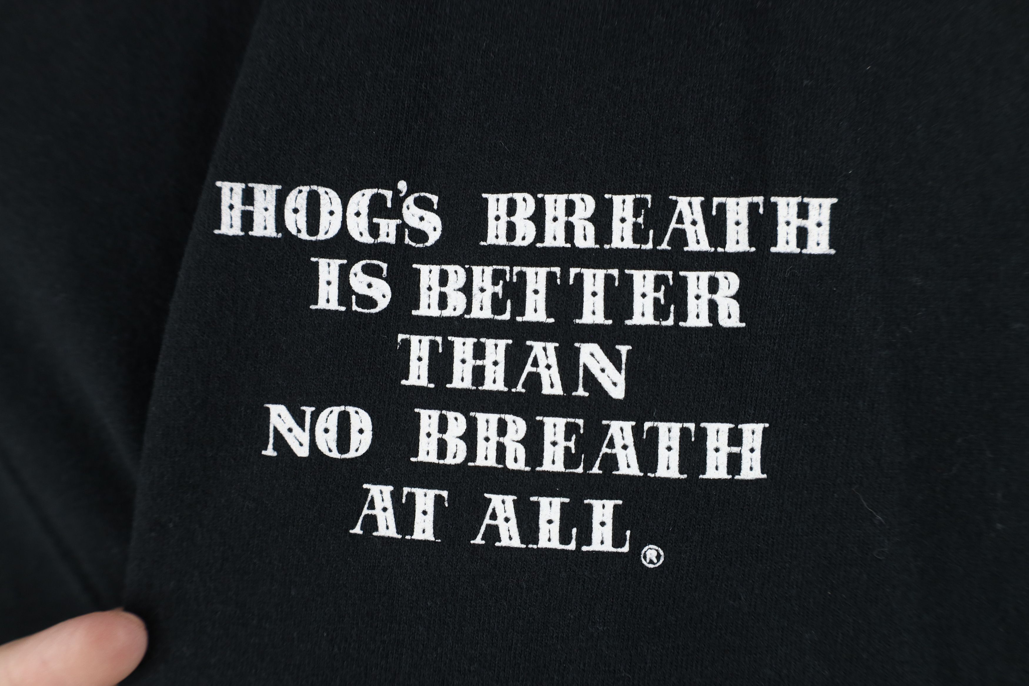 Vintage Vintage Spell Out Hogs Breath Saloon Short Sleeve T-Shirt Size US XL / EU 56 / 4 - 4 Thumbnail