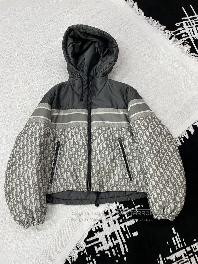 Dior Dior Cotton jacket with printed logo on both sides Size XS / US 0-2 / IT 36-38 - 1 Thumbnail