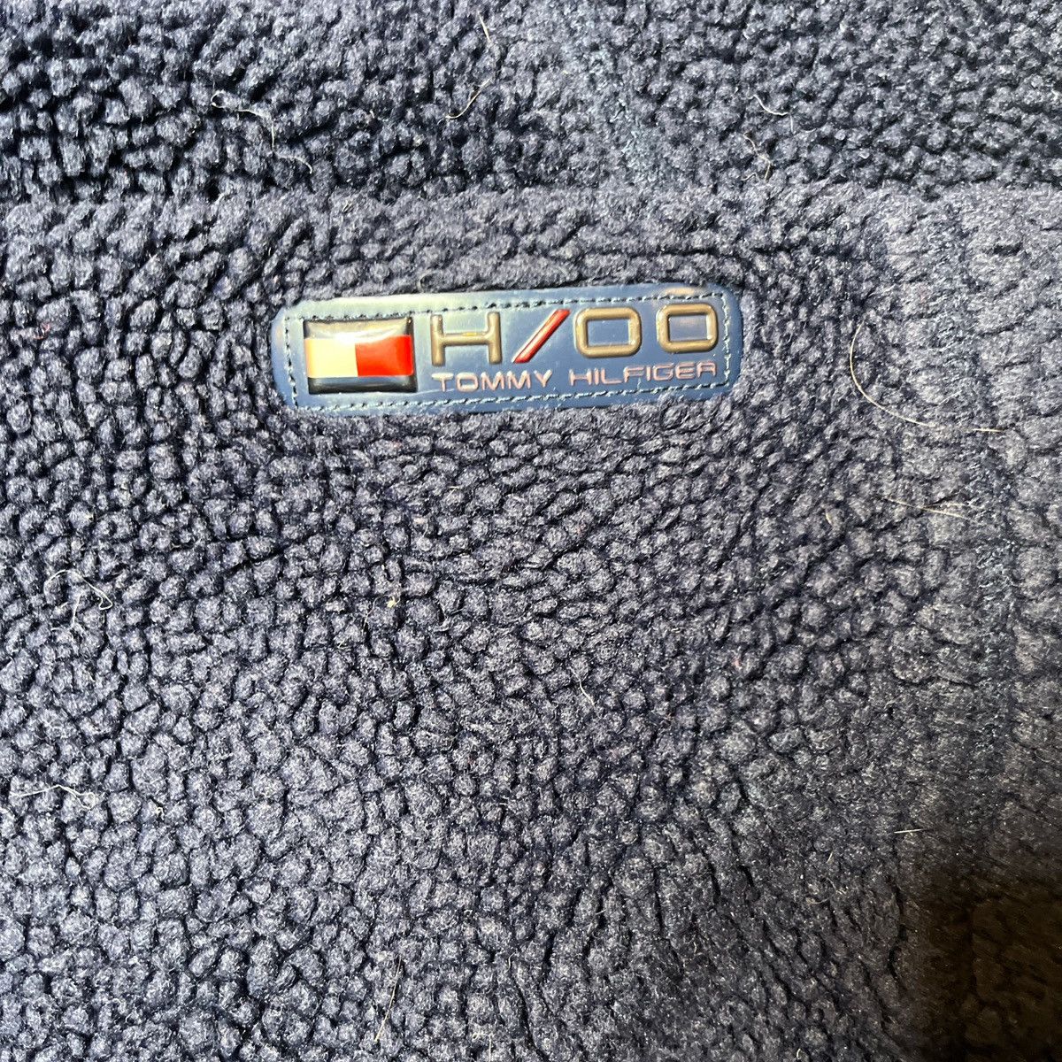 Tommy Hilfiger Y2K Tommy Hilfiger Fleece Quarter Zip Sweatshirt Navy Rare Size US XL / EU 56 / 4 - 4 Thumbnail