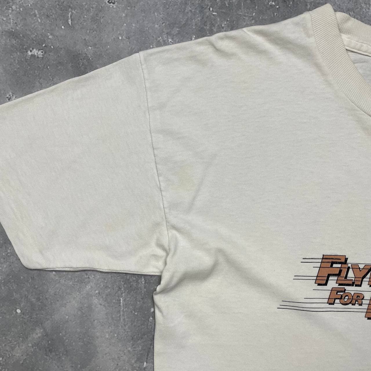 Vintage Vintage 90s Military Airborne Art Flying For Forty T Shirt Size US L / EU 52-54 / 3 - 7 Thumbnail