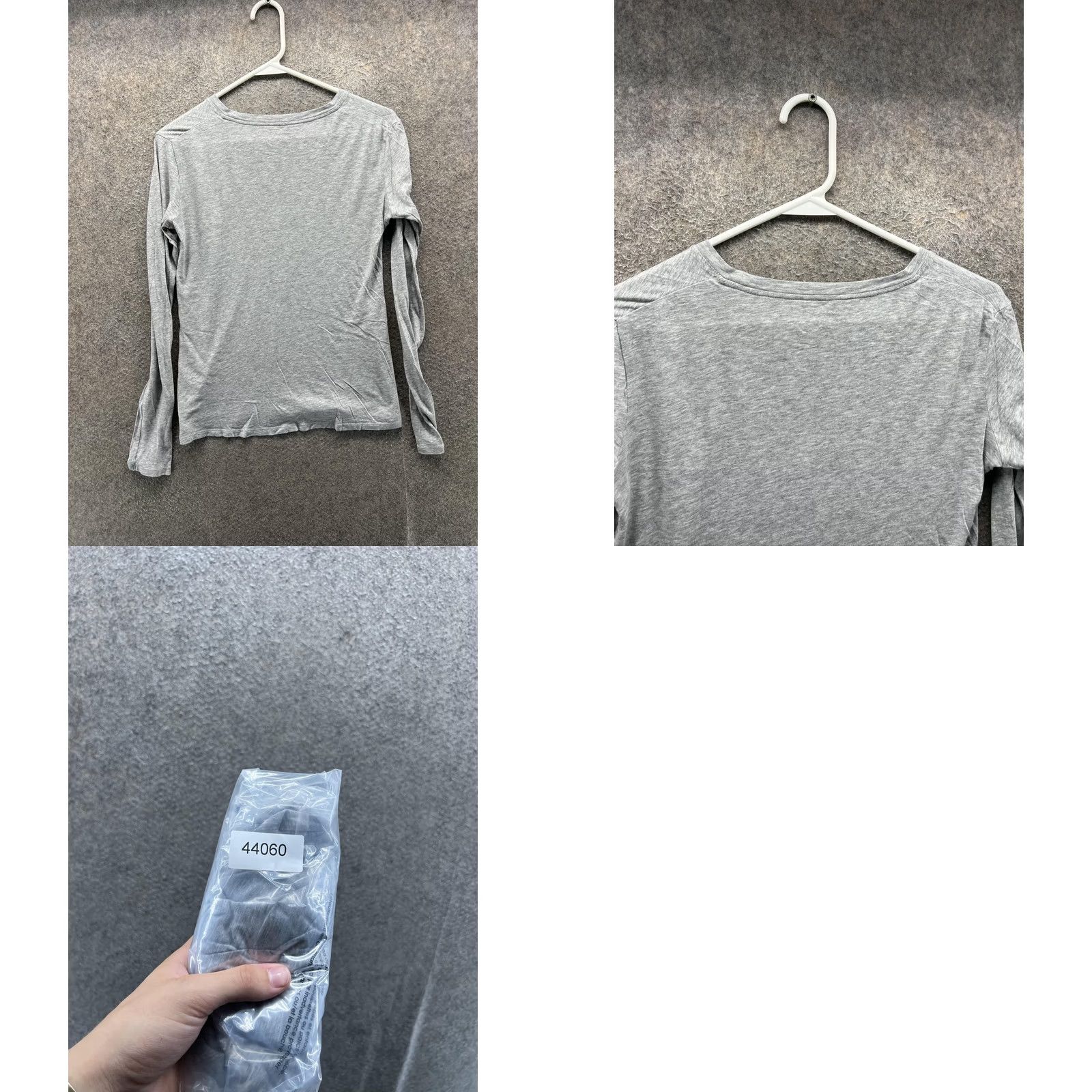 Vince Vince XS Gray Long Sleeve Crew Neck Shirt Women Size XS / US 0-2 / IT 36-38 - 8 Thumbnail