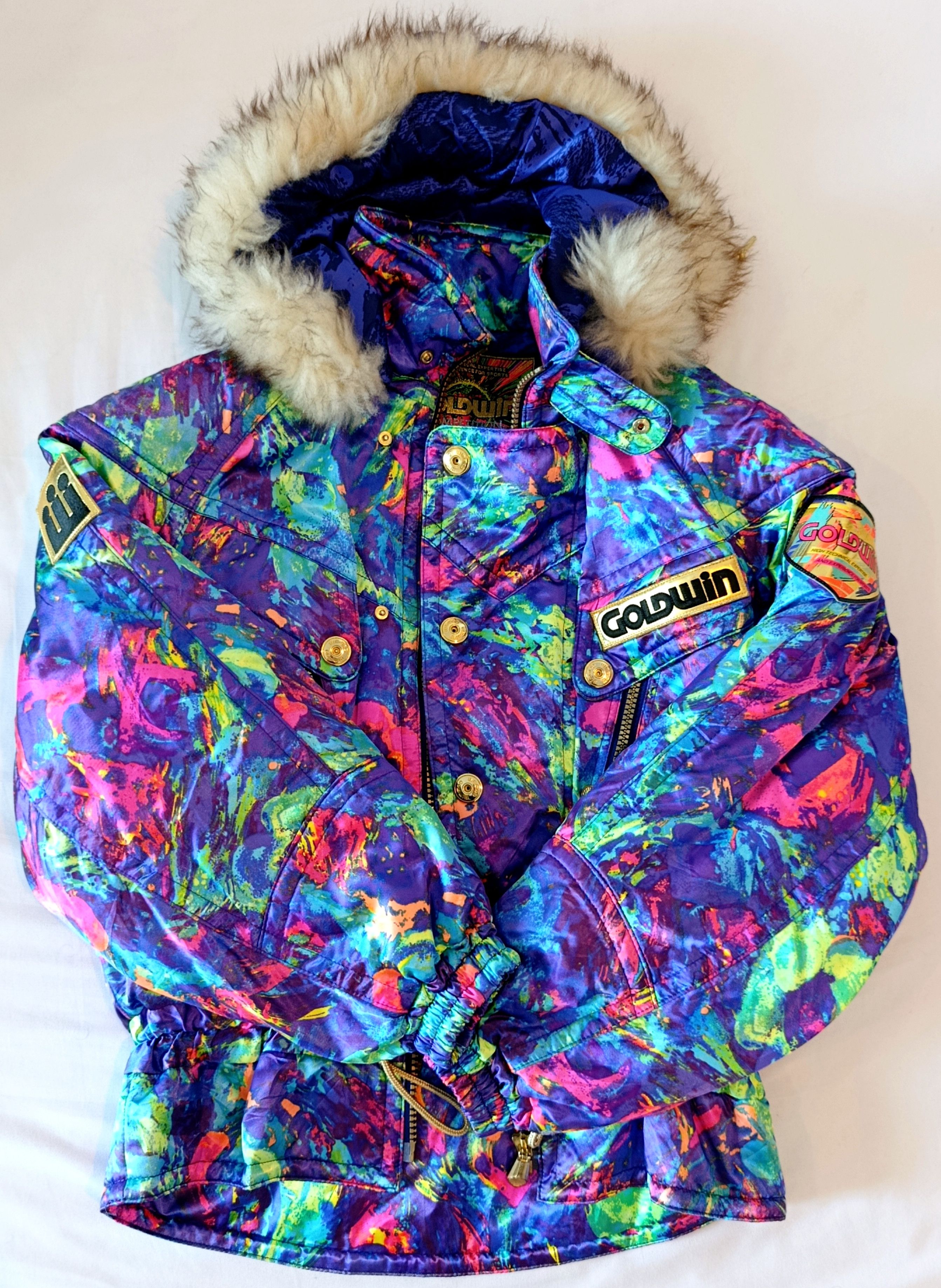 Goldwin 90s GOLDWIN "Electric Marble" Ski Jacket - Made in Japan Size US S / EU 44-46 / 1 - 1 Thumbnail