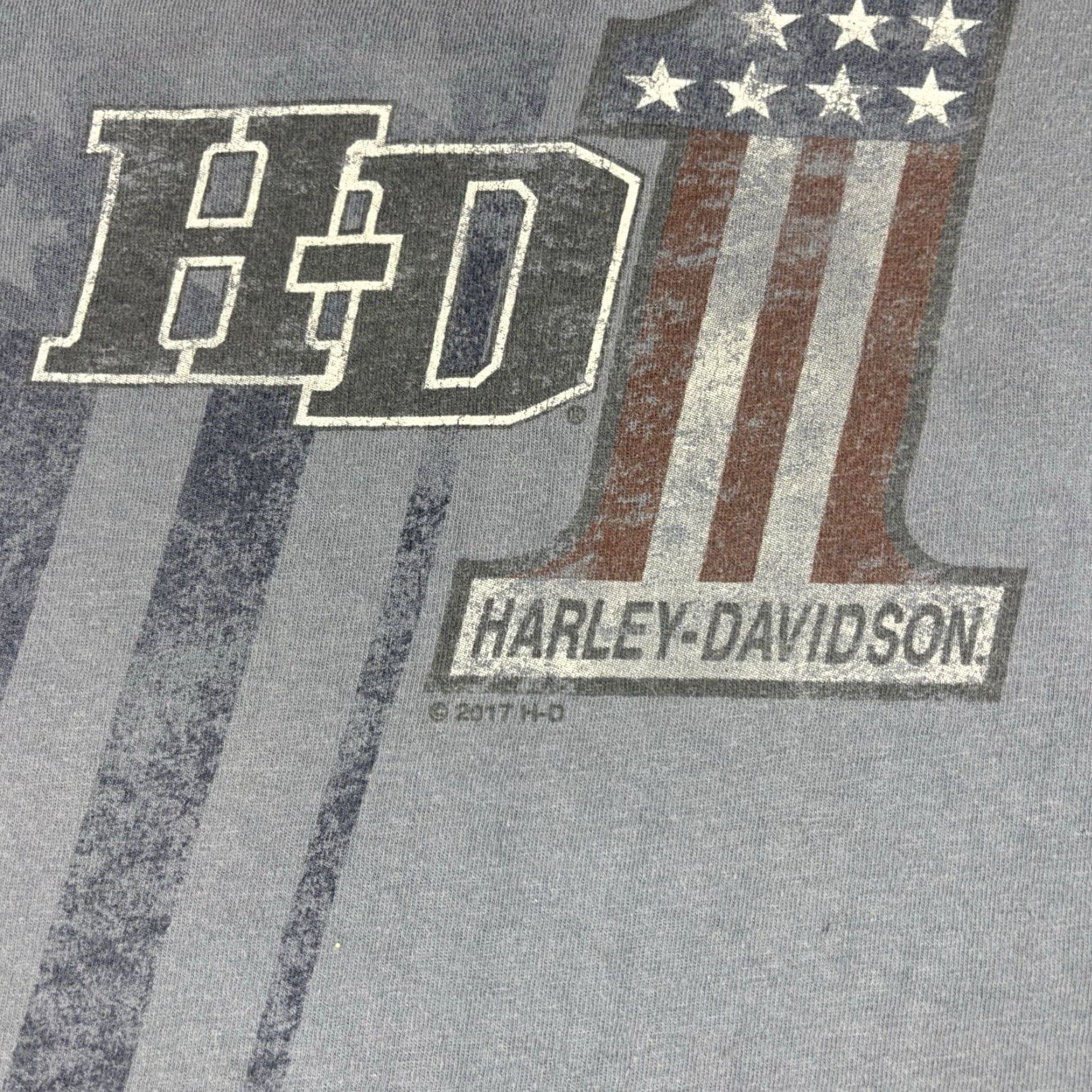 Harley Davidson VINTAGE Harley-Davidson T Shirt Double Sided Biker Graphic 2XL Blue Men Regular Short SleeveCrew Neck Cotton Size US XXL / EU 58 / 5 - 7 Thumbnail