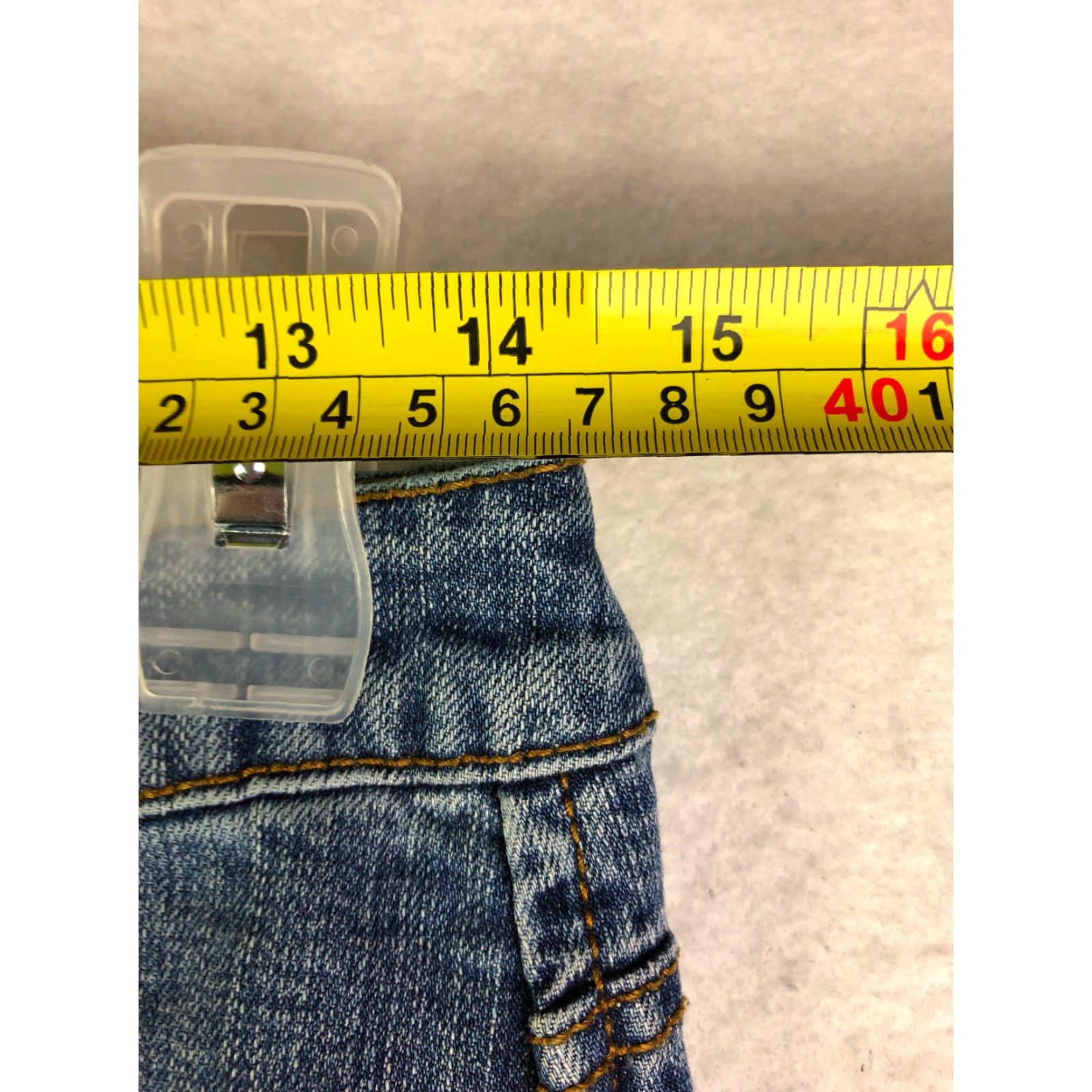 Vintage SO Jeans Blue Jean Skirt Womens Size 5 Midi Denim Cotton Zip Flat Front Regular Waist 29" Vintage: No Womens Size 27" / US 4 / IT 40 - 6 Thumbnail