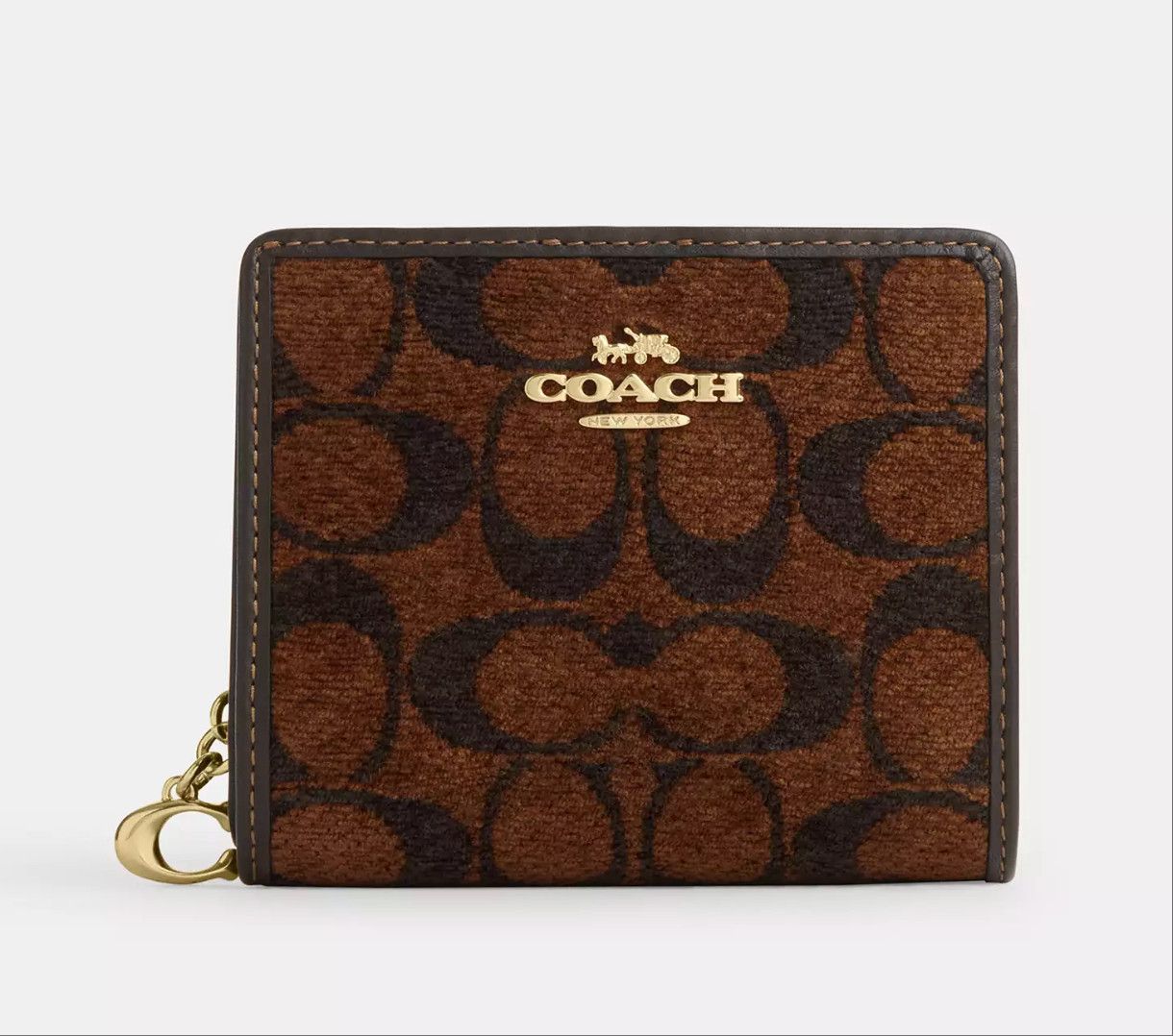 Coach NWT Coach Snap Wallet In Signature Chenille CCQ32 Size ONE SIZE - 6 Thumbnail