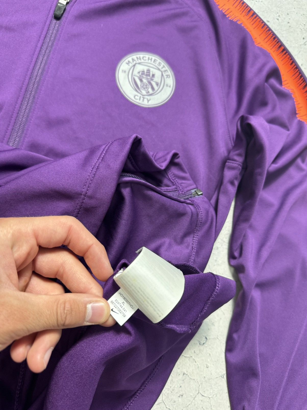 Nike Nike FC Manchester City Football Full Zip Jacket Soccer Size US XL / EU 56 / 4 - 11 Thumbnail