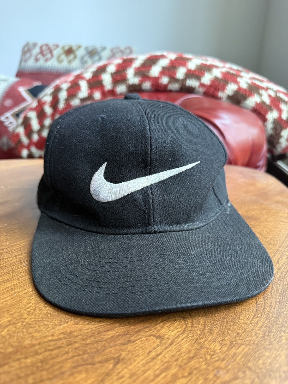 Nike Vintage 90s Nike Swoosh Embroidered Snapback Hat Size ONE SIZE - 2 Thumbnail