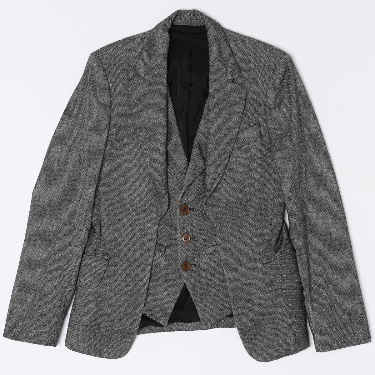 Vivienne Westwood Vivienne Westwood MAN London Wool Grey Blazer Jacket Vest Size 38R - 6 Thumbnail