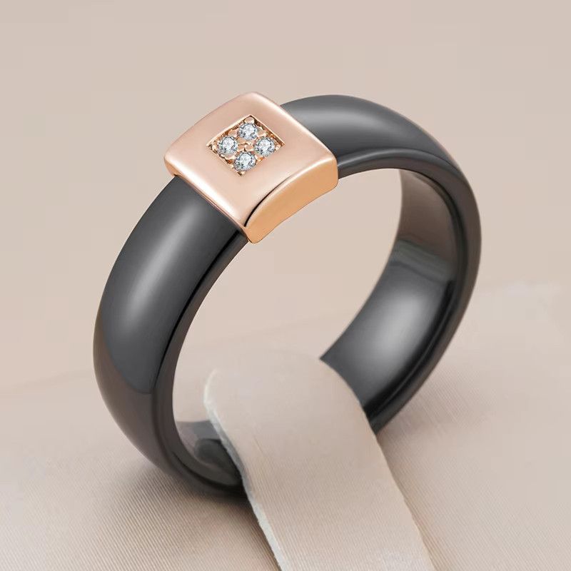 Jewelry Black Ceramics Ring Size ONE SIZE - 1 Thumbnail
