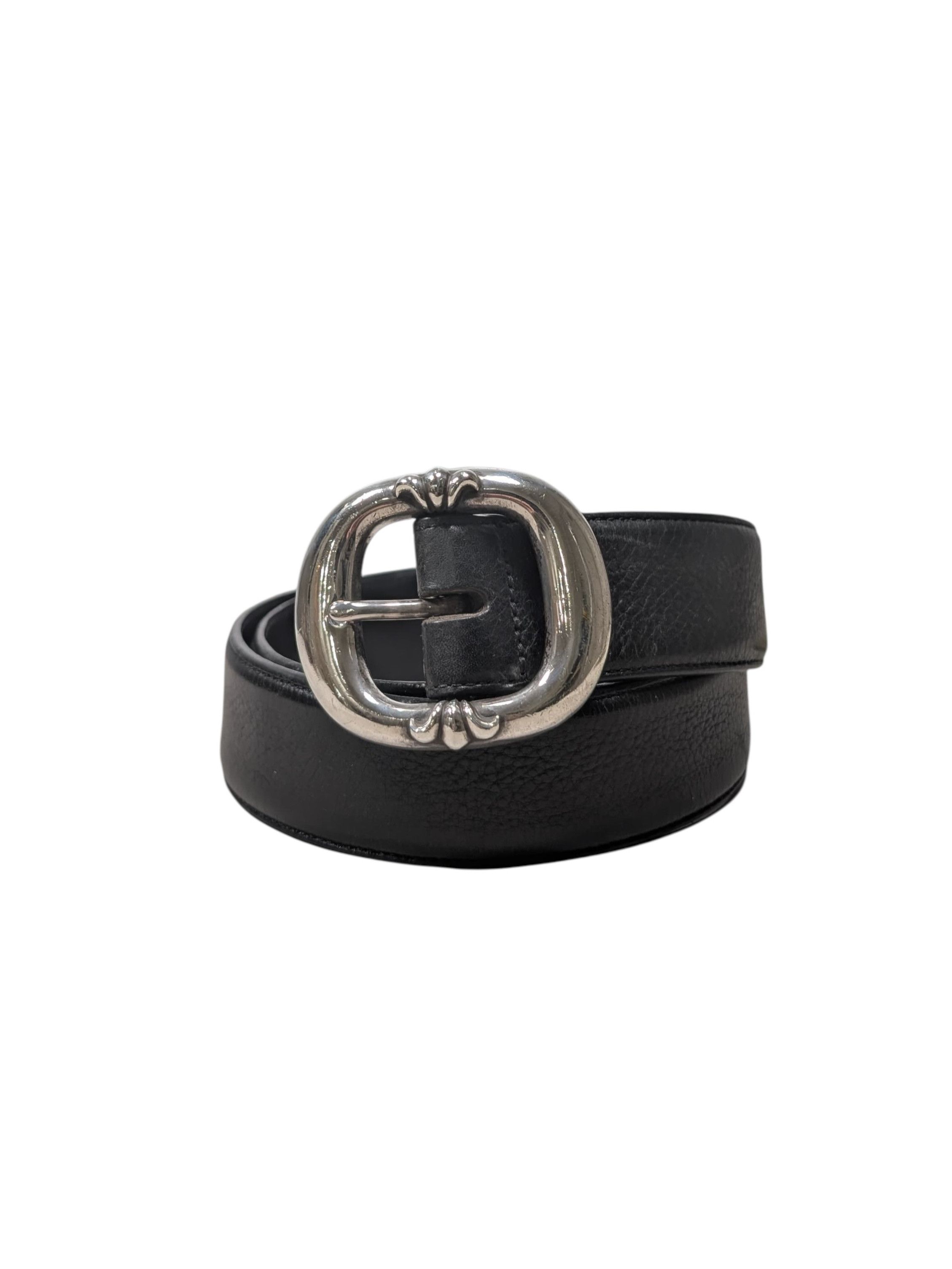 Chrome Hearts Black Leather Gunslinger Belt Size 32 - 1 Thumbnail