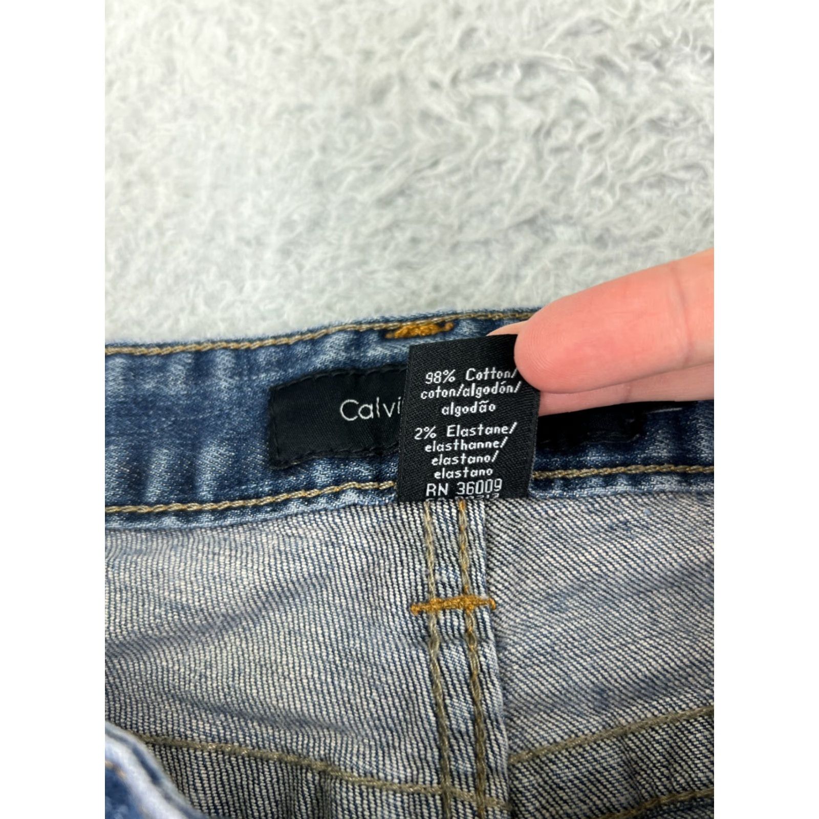 Calvin Klein Calvin Klein Jeans Women 8 Blue Bootcut Denim Cotton Blend Embroidered 5-Pocket Regular Stretch Size 30" / US 8 / IT 44 - 4 Thumbnail