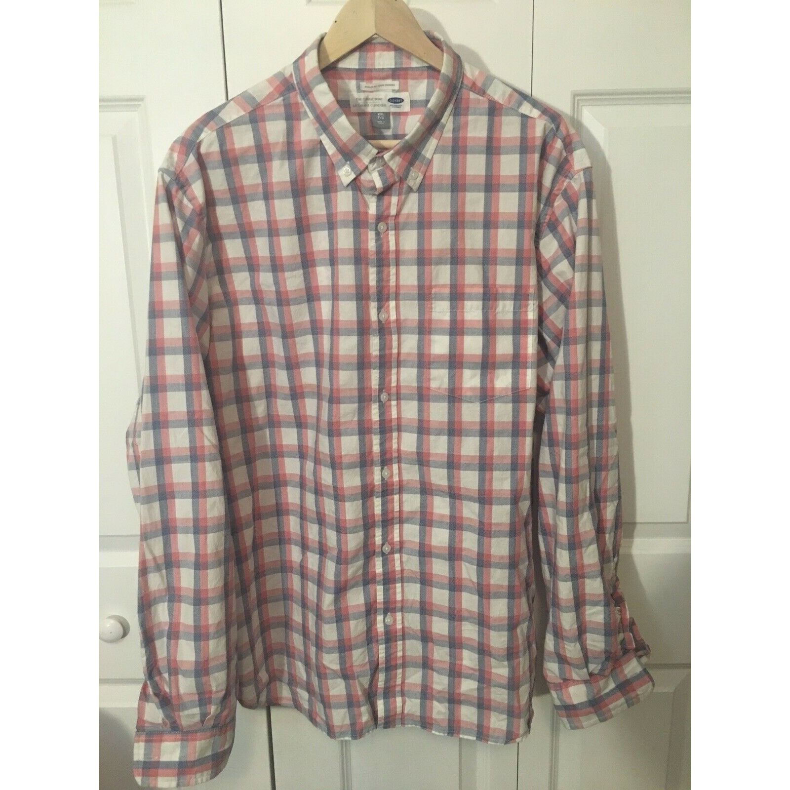 Old Navy Old Navy The Classic Shirt Sz XXL Pink/gray Plaid Mens Size US XXL / EU 58 / 5 - 1 Thumbnail