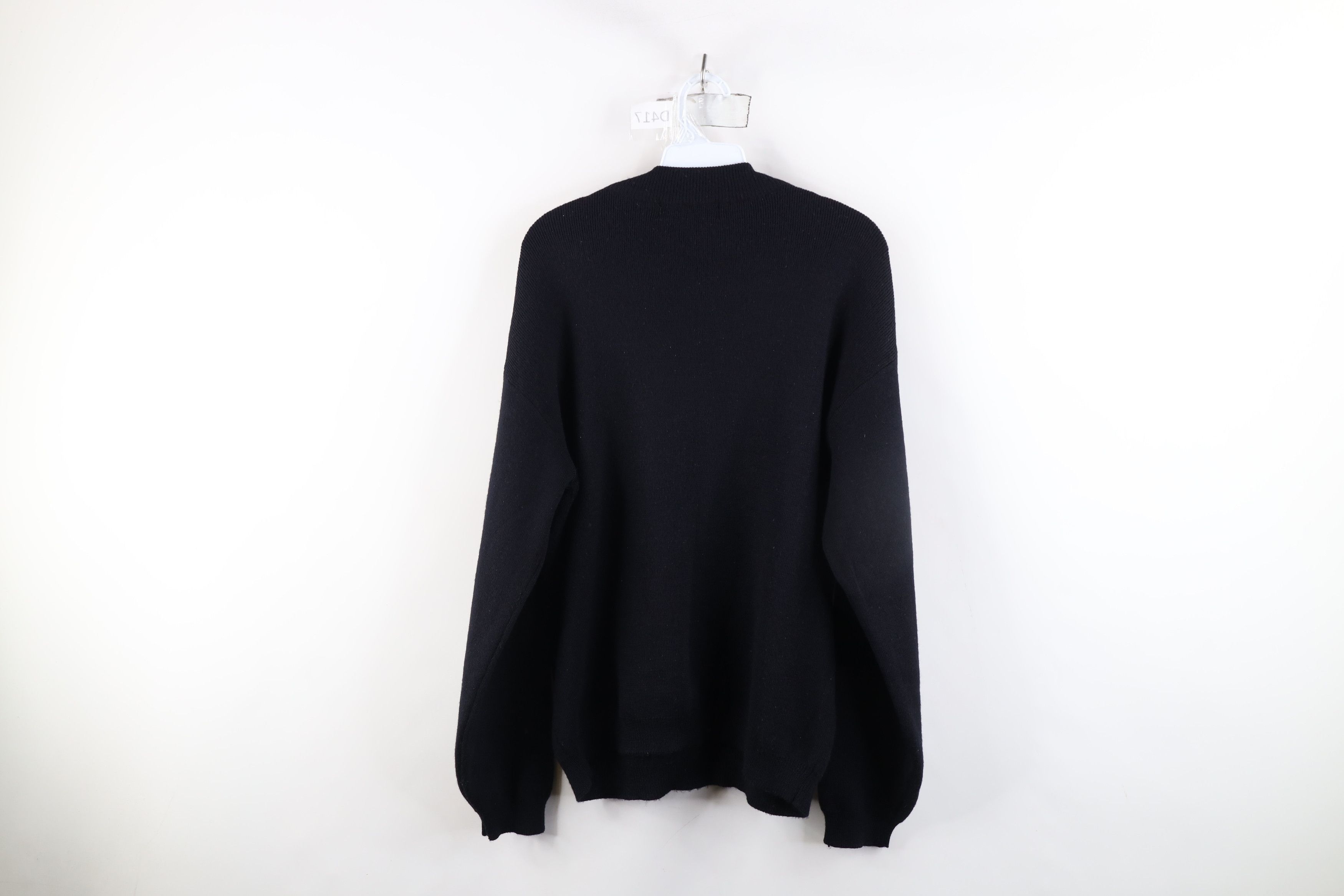 Vintage Vintage 90s Streetwear Wool Blend Knit Mock Neck Sweater Size US M / EU 48-50 / 2 - 10 Thumbnail