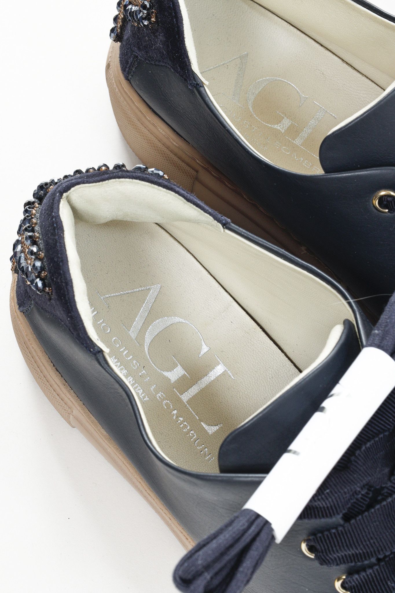 AGL Attilio Giusti Leombruni Butterfly Jewel Platform Sneakers Size US 10.5 / IT 40.5 - 10 Thumbnail