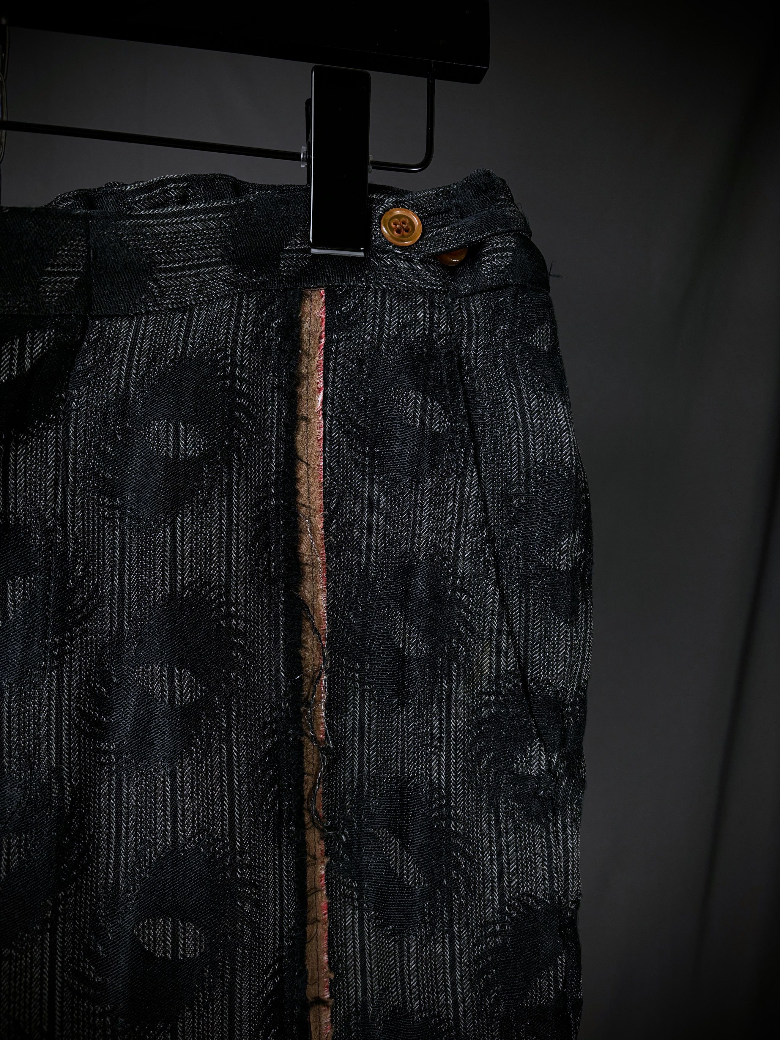 Comme des Garcons Homme Plus CDG Homme Plus Distressed Jacquard Trousers – AW02 Size US 31 - 3 Thumbnail