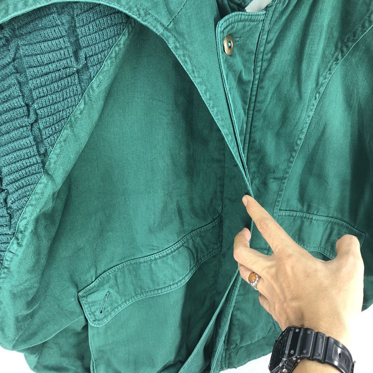 Japanese Brand Vintage 80’s Edovi Special Edition Parachute Bomber Jacket Size US XXL / EU 58 / 5 - 10 Thumbnail