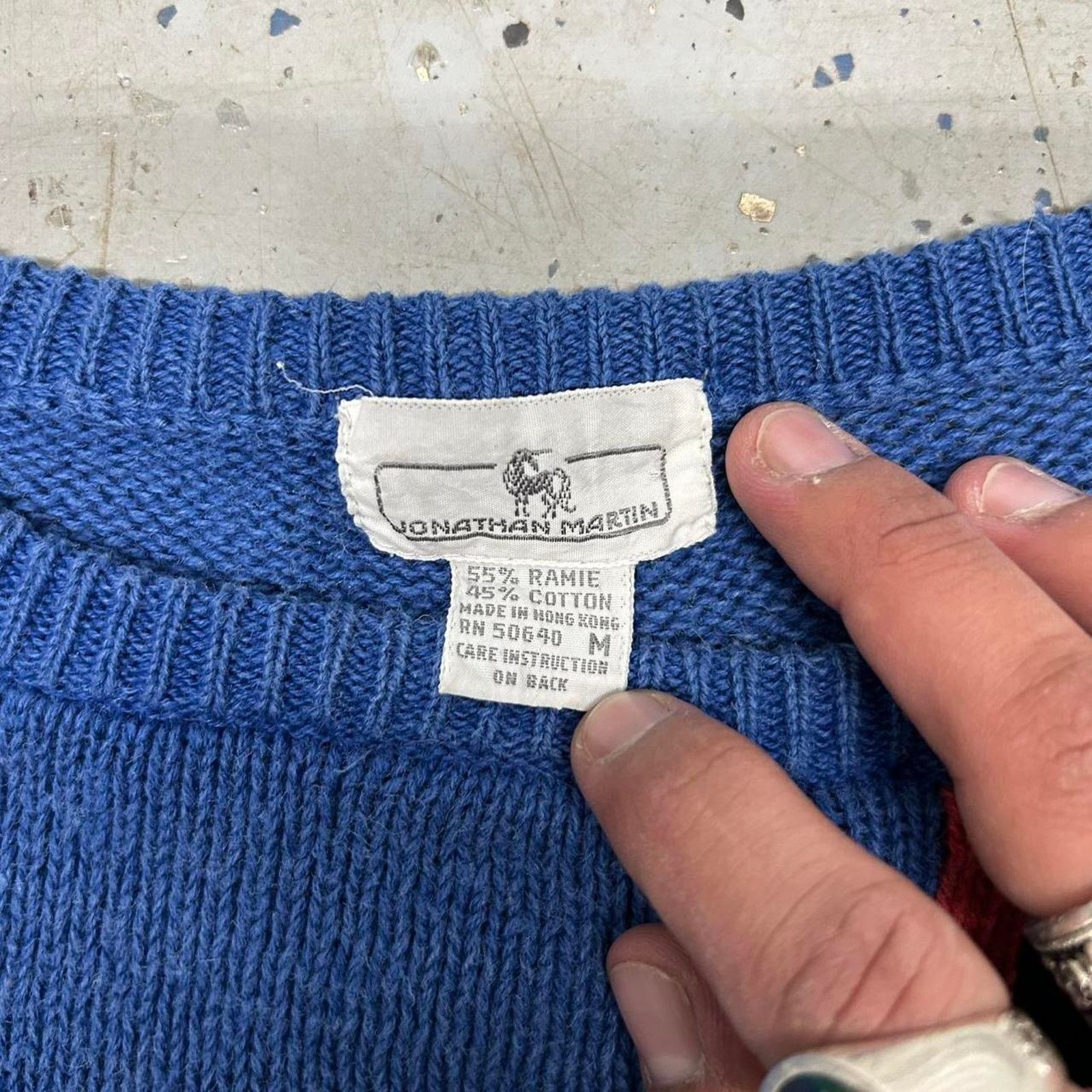 Other VTG blue and multi-coloured striped knit sweater Size M / US 6-8 / IT 42-44 - 4 Thumbnail