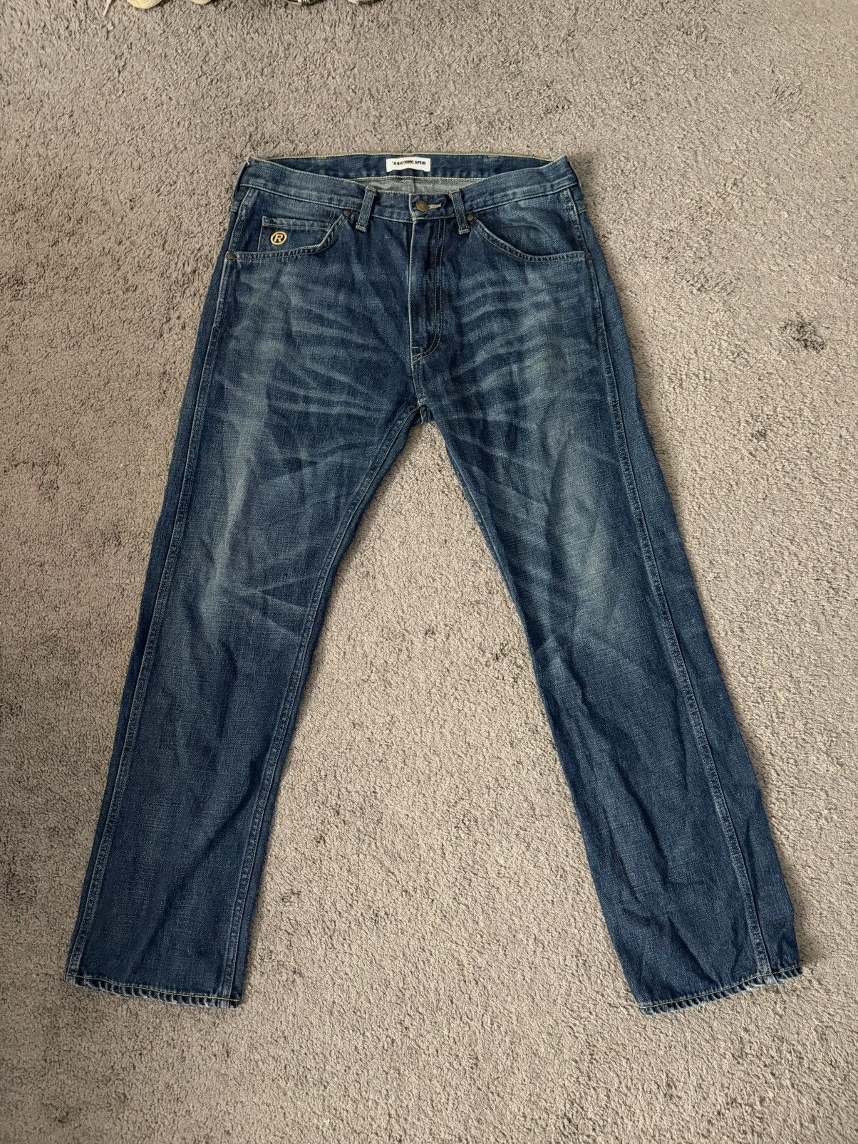 Bape Bape flame denim jeans Size US 32 / EU 48 - 3 Thumbnail