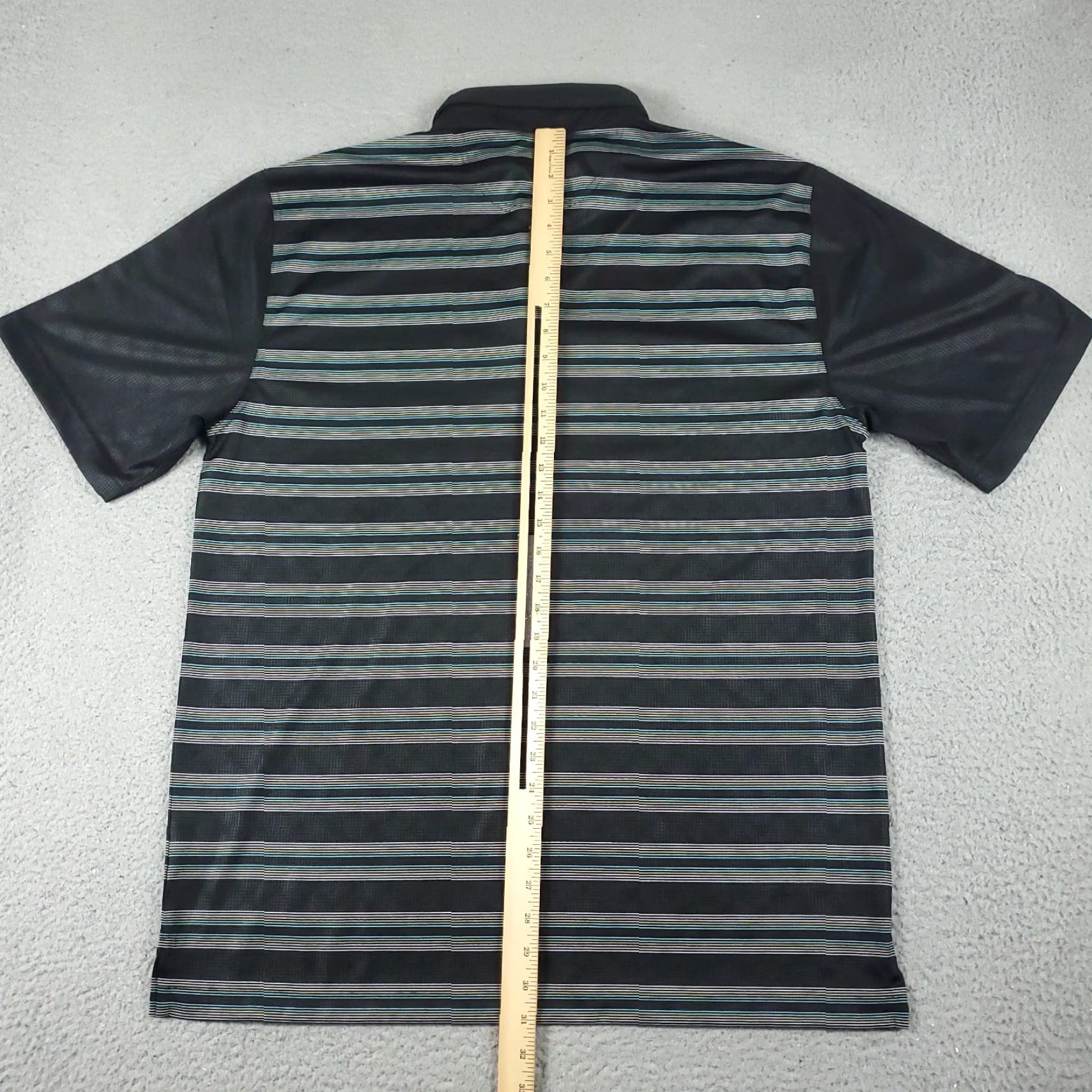 Vintage Greg Norman Polo Shirt Mens XL Black Striped Shark Golf Casual Short Sleeve Shirt Size US XL / EU 56 / 4 - 4 Thumbnail