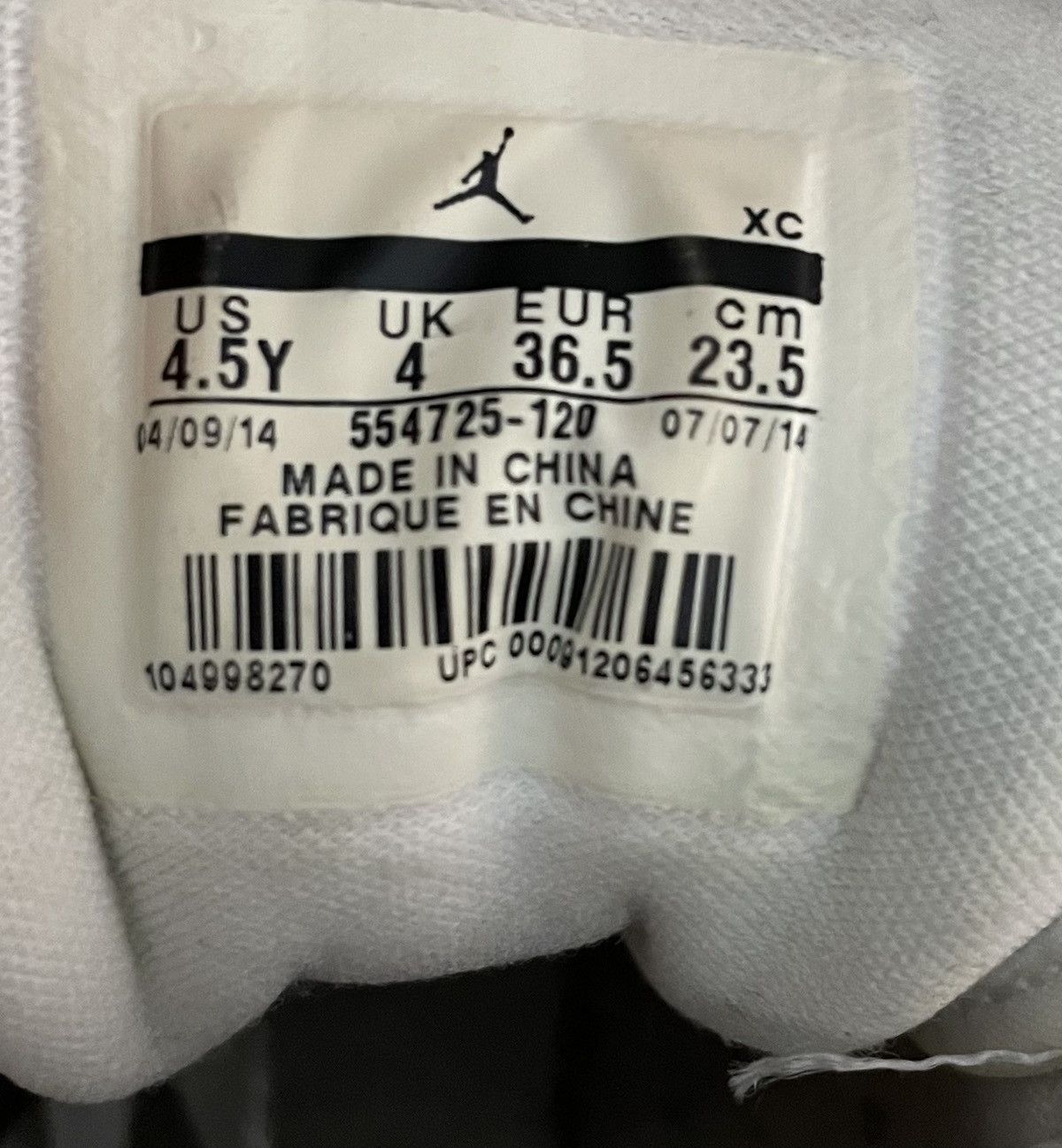 Jordan Brand × Nike Nike Air Jordan 1 Retro Mid GS White Cool Size 4.5Y Size US 6 / IT 36 - 7 Thumbnail