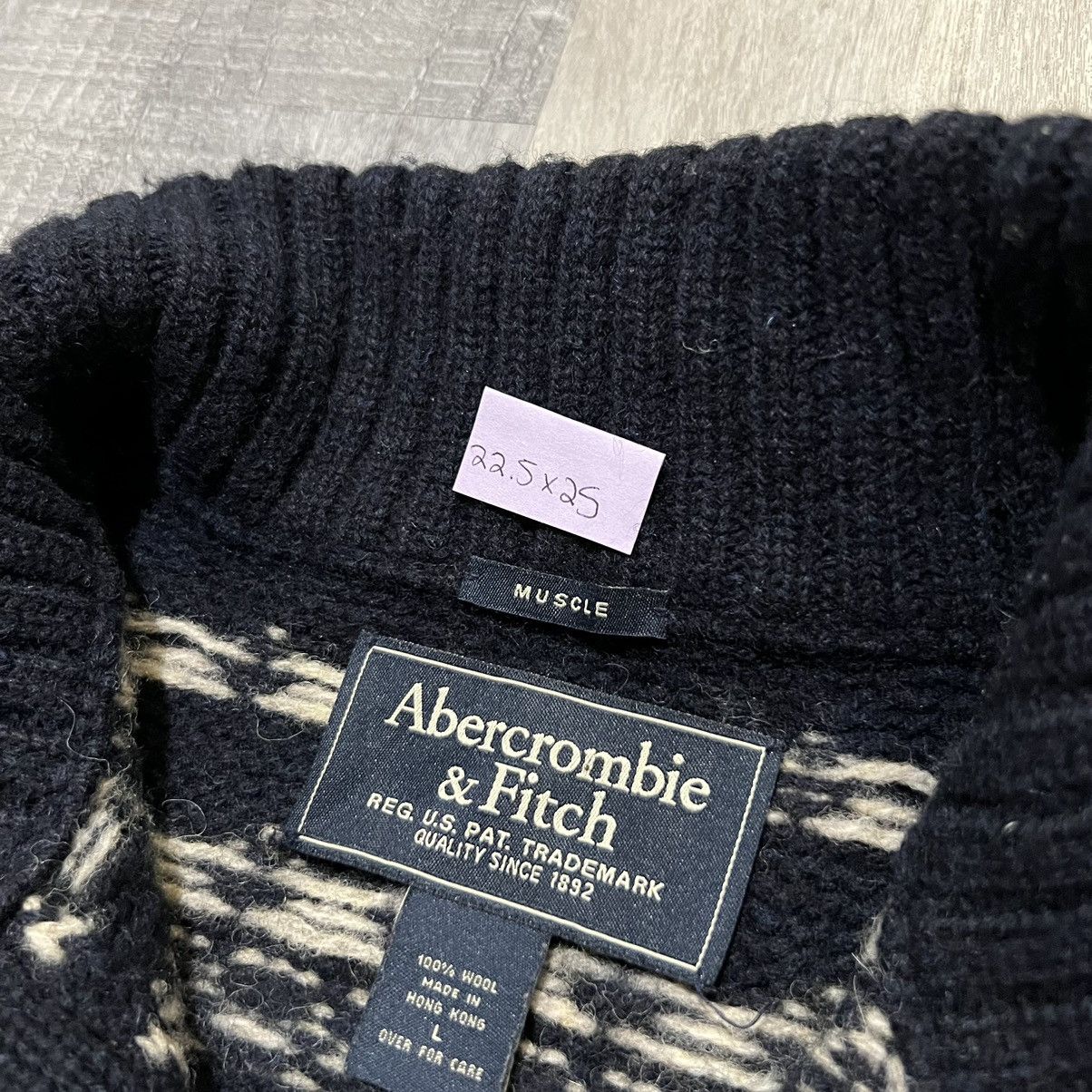 Abercrombie & Fitch Abercrombie & Fitch Blue Wool Nordic Fair Isle Knit Sweater Size US L / EU 52-54 / 3 - 4 Thumbnail