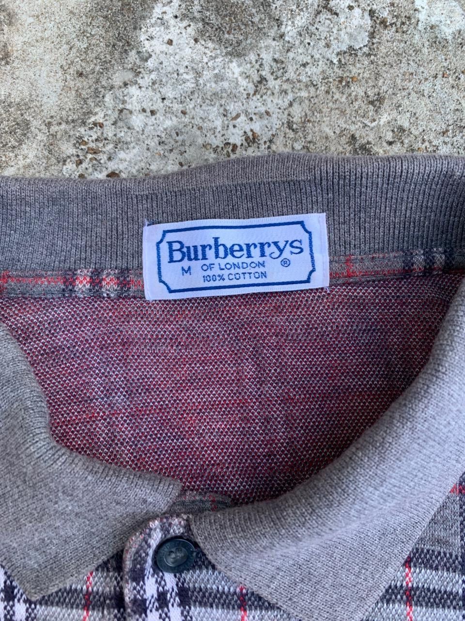 Burberry Vtg Burberrys Check Nova Polo Long Sleeve Size US M / EU 48-50 / 2 - 5 Thumbnail