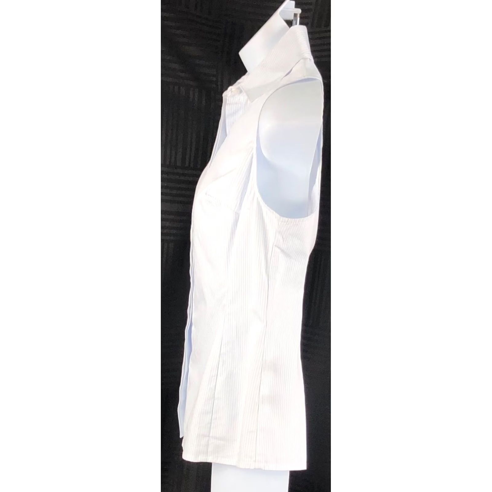 Vintage NWT The Limited blue stripe sleeveless button-up collared top XS PXS Women’s Casual Capsule Modest Size XS / US 0-2 / IT 36-38 - 2 Thumbnail