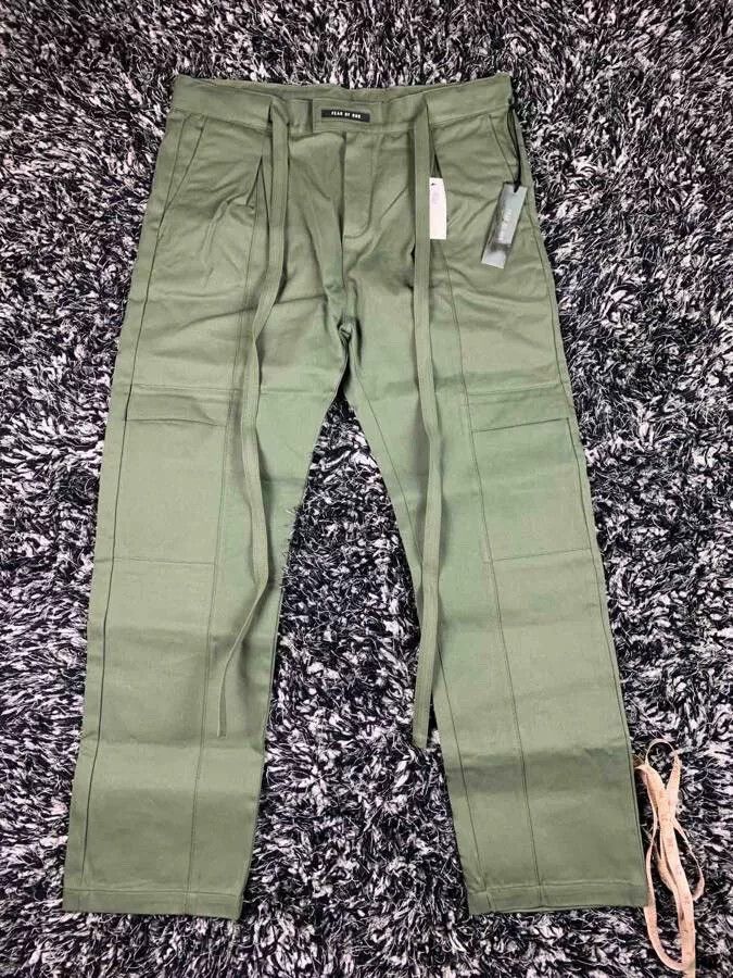 Fear of God fear of god baggy cargo trouser in green Size US 34 / EU 50 - 1 Thumbnail