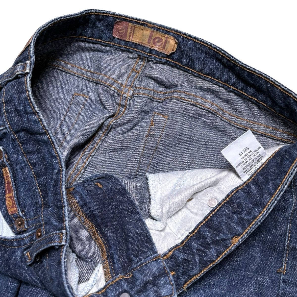 L.E.I. L.e.i Jeans Women’s Junior Blue Denim Hipster Jeans Sz 13 Size 32" / US 10 / IT 46 - 5 Thumbnail