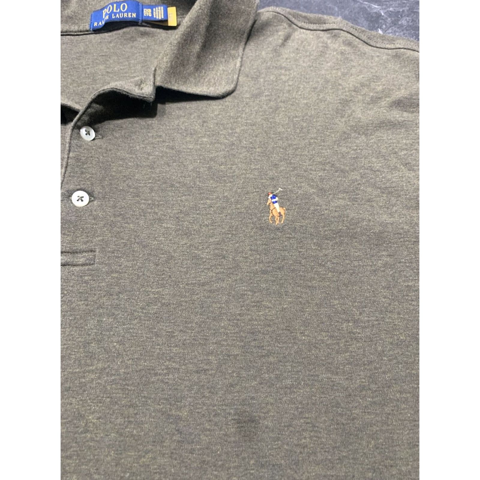 Ralph Lauren Ralph Lauren Shirt Mens Big 2X Olive Polo Golf Polo Embroidered Logo Stretch Short Sleeve Casual Size US XXL / EU 58 / 5 - 4 Thumbnail