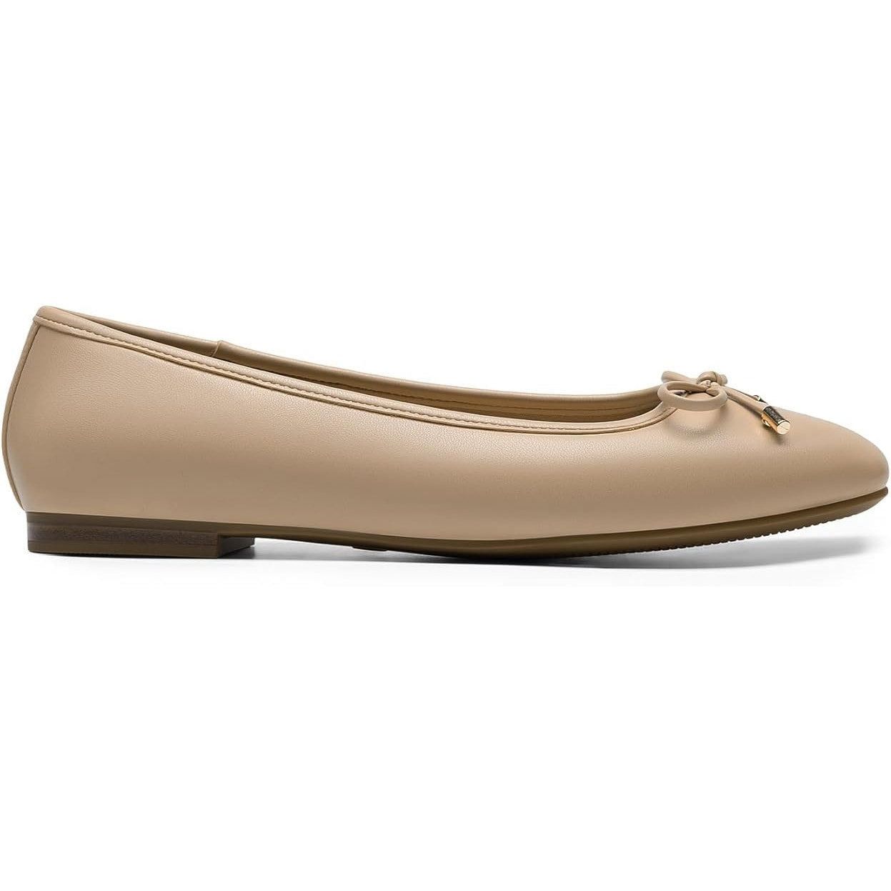 Other Dream Pairs Women's 6 Tan Ballerina Ballet Flats with Bow Size US 6 / IT 36 - 4 Thumbnail